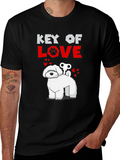 Key of Love Dog T-Shirt - Cute Pet Tee