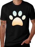 Paw Print Graphic Tee - Casual Style