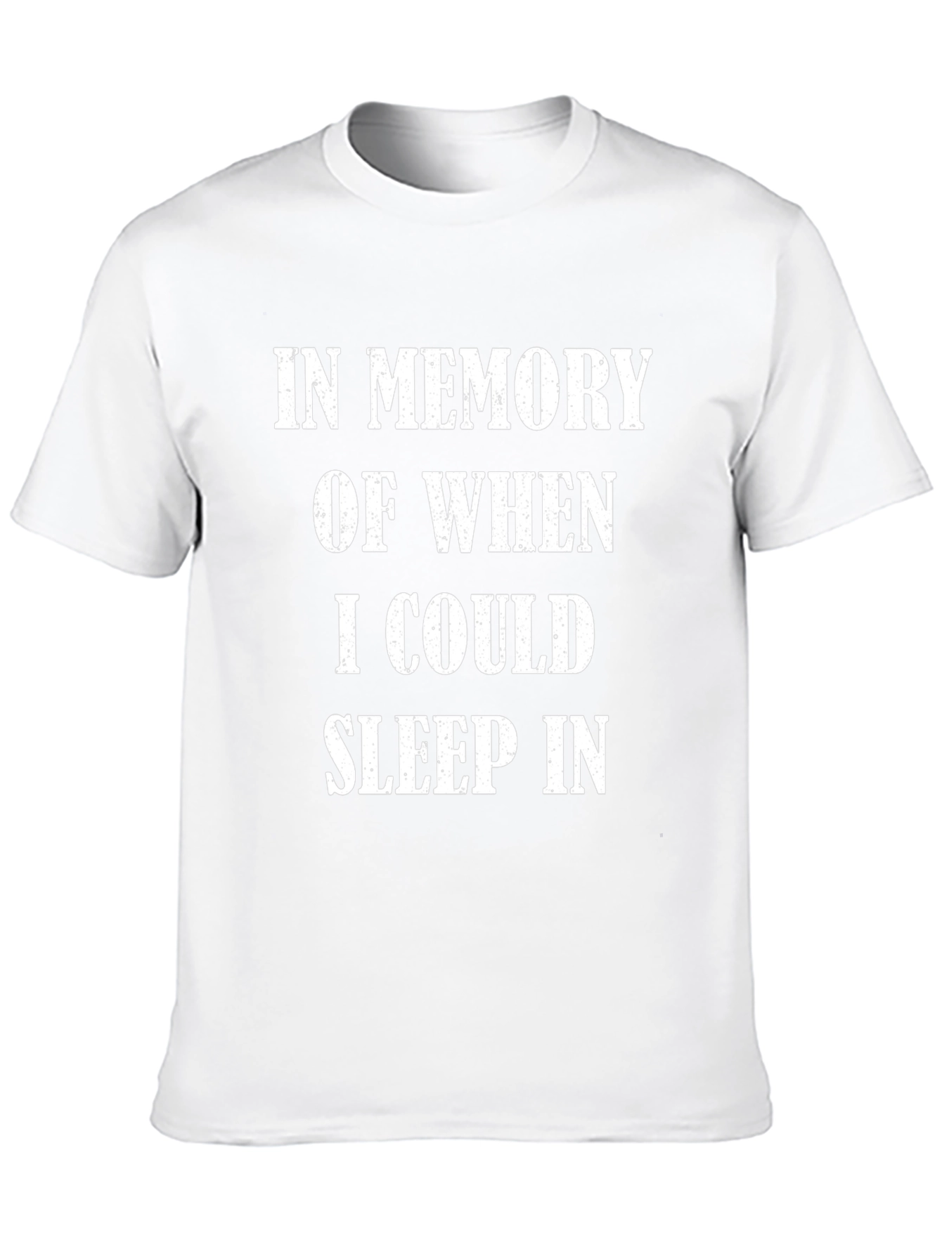 Funny Sleep In T-Shirt - Black Cotton Tee for Tired Individuals