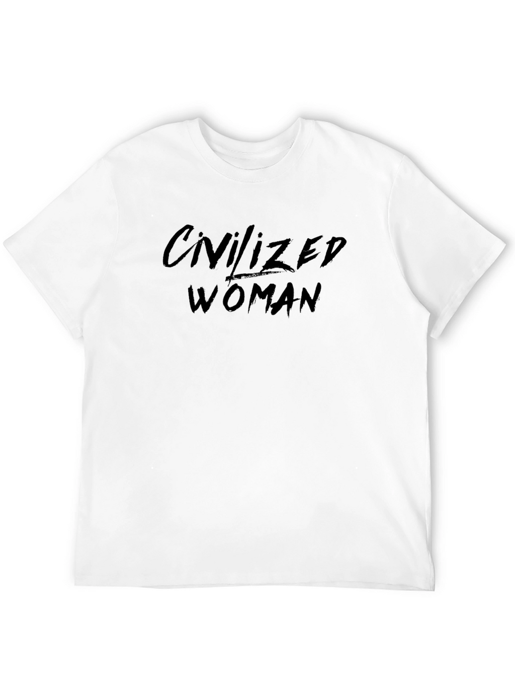 Civilized Woman Black Graphic T-Shirt