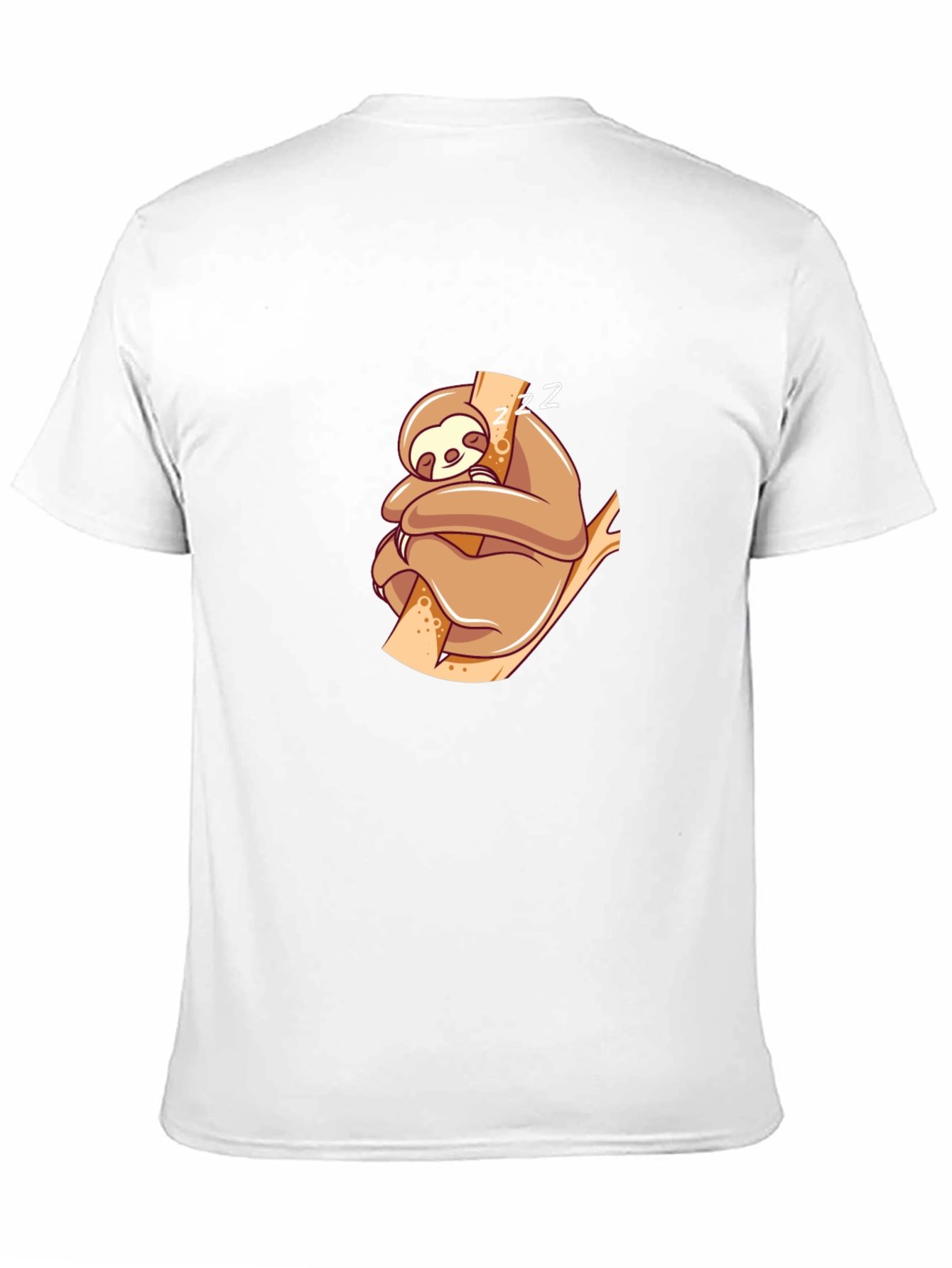 Cute Sloth Nap T-Shirt - Black
