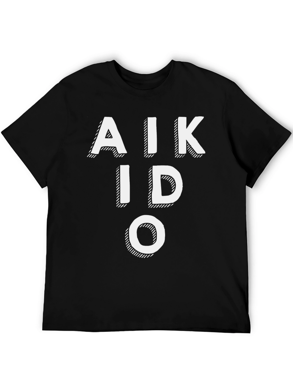 Aikido Black T-Shirt Martial Arts Style
