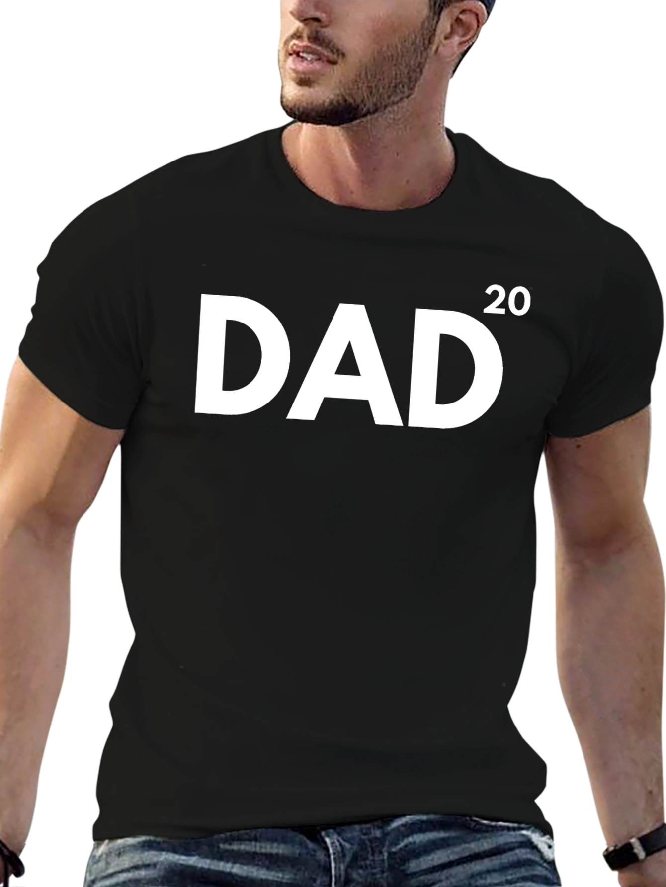 DAD 2020 Black Cotton T-Shirt