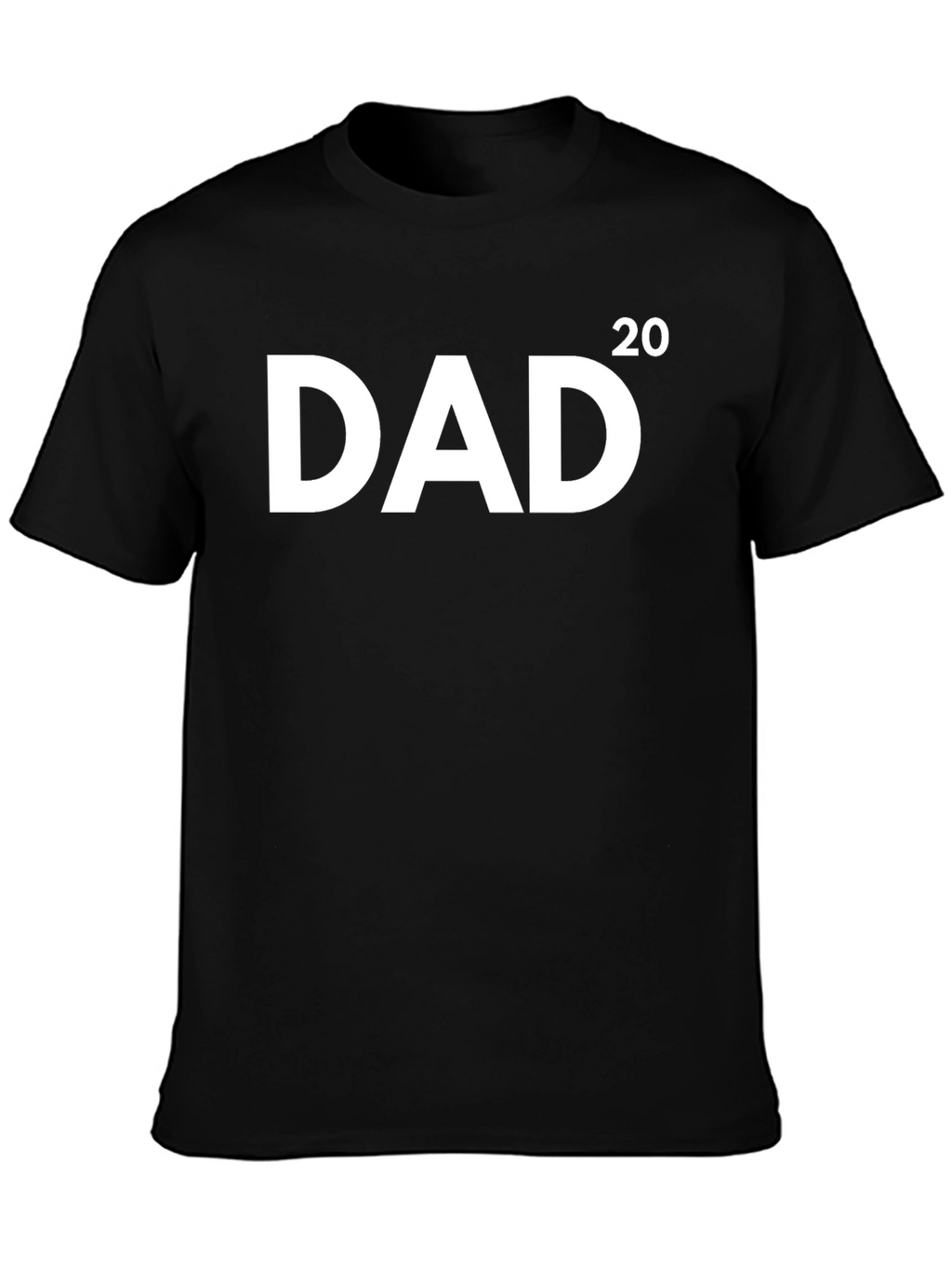 DAD 2020 Black Cotton T-Shirt