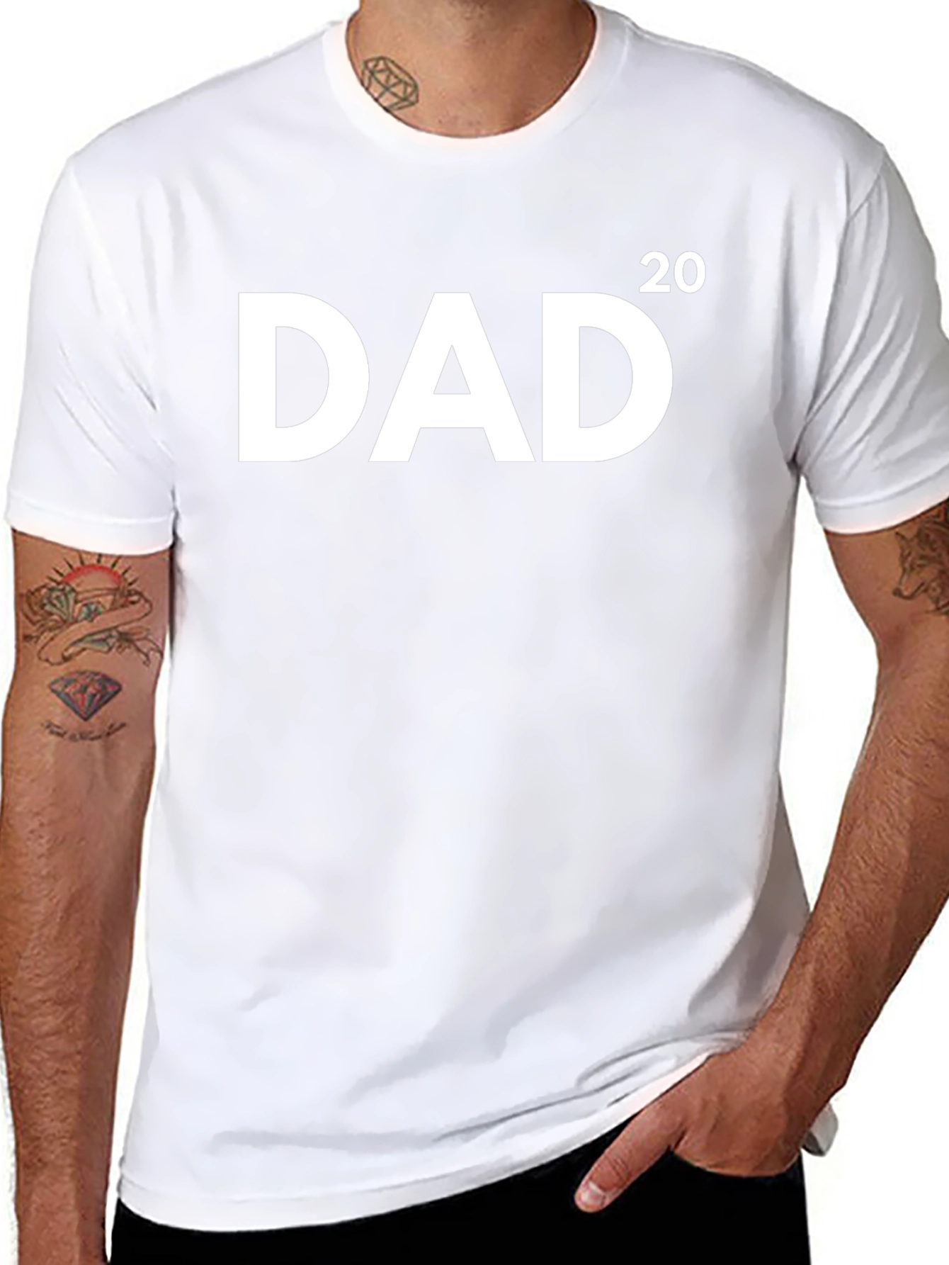 DAD 2020 Black Cotton T-Shirt