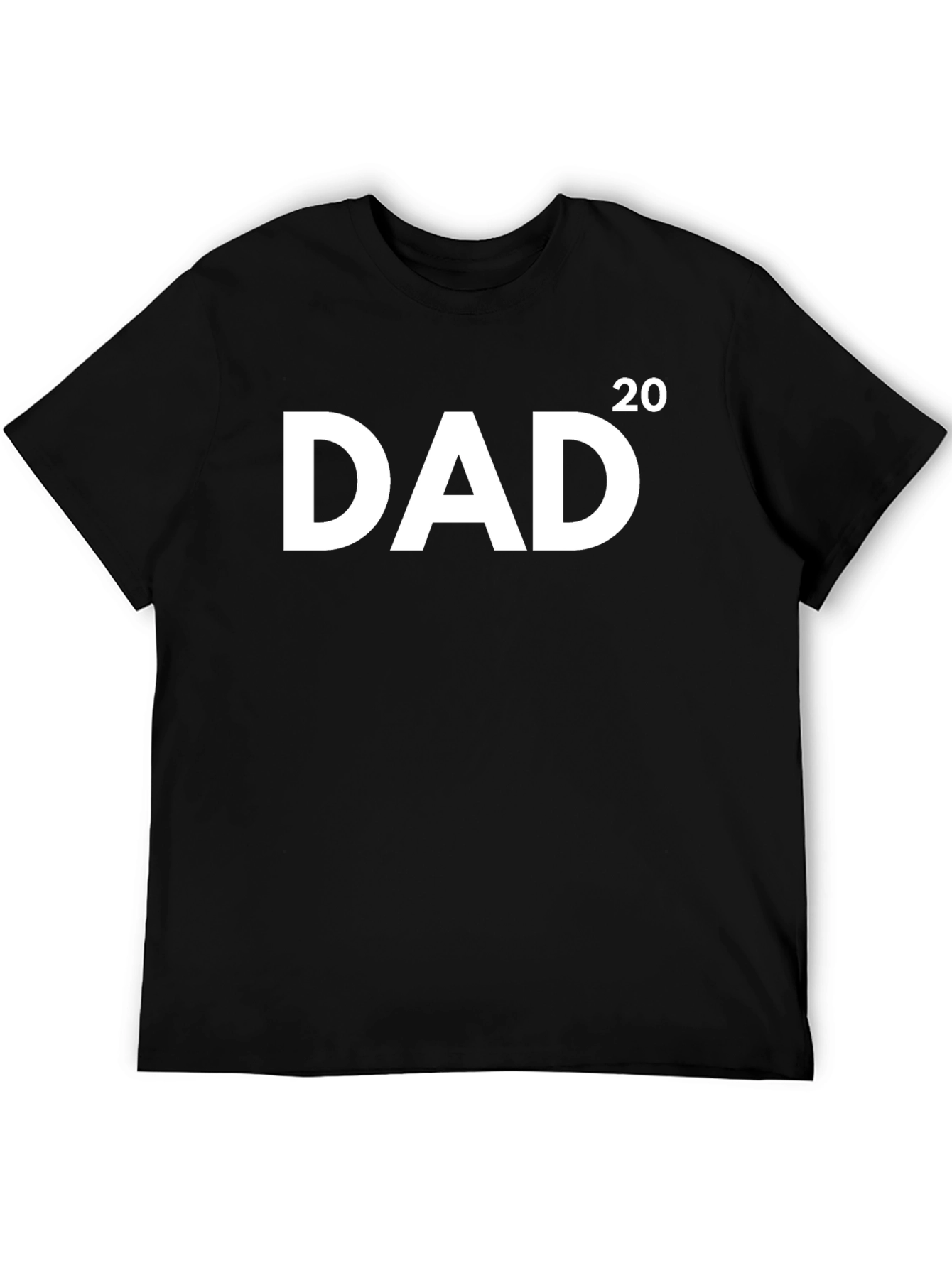 DAD 2020 Black Cotton T-Shirt