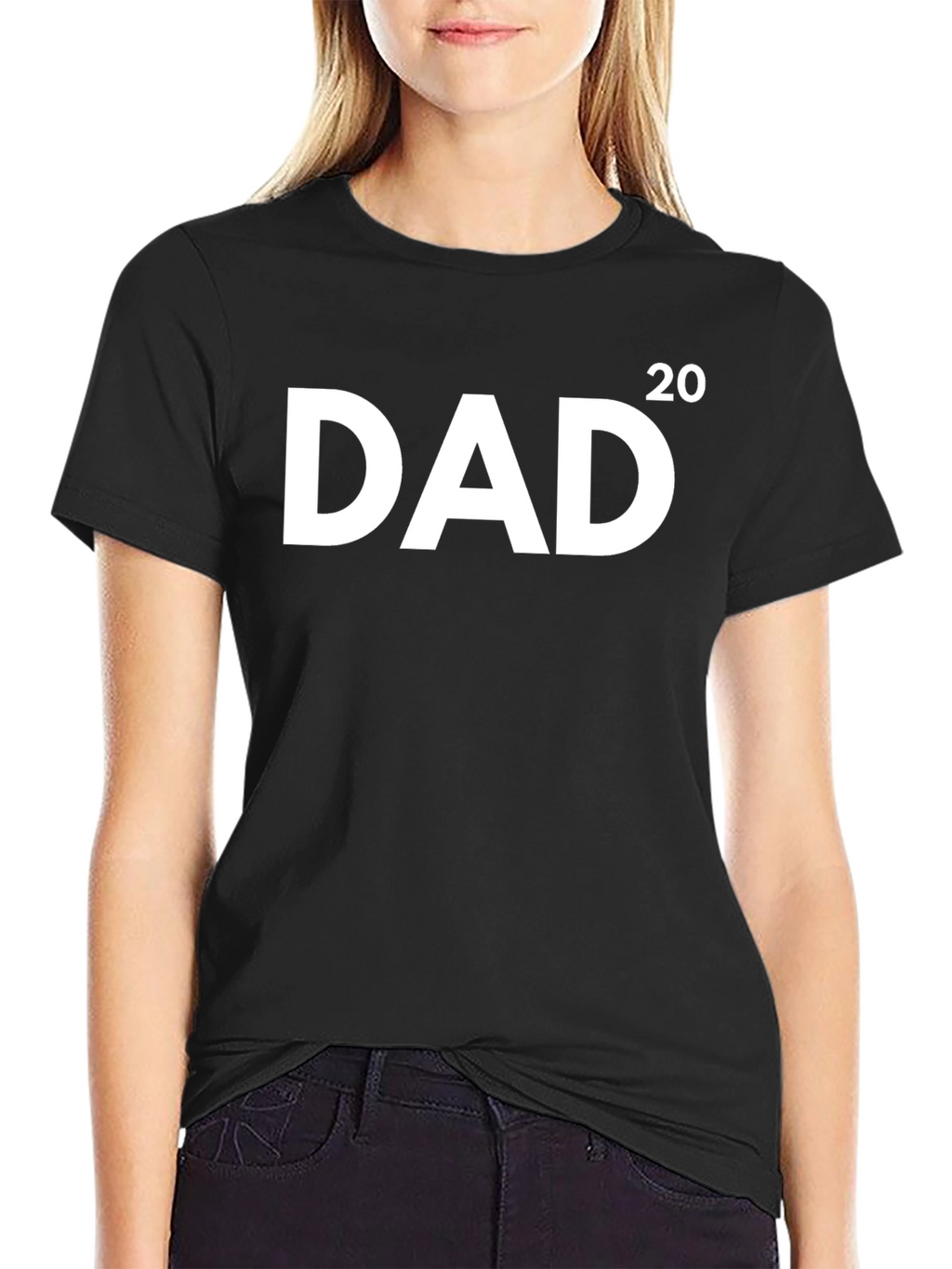 DAD 2020 Black Cotton T-Shirt