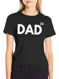 DAD 2020 Black Cotton T-Shirt