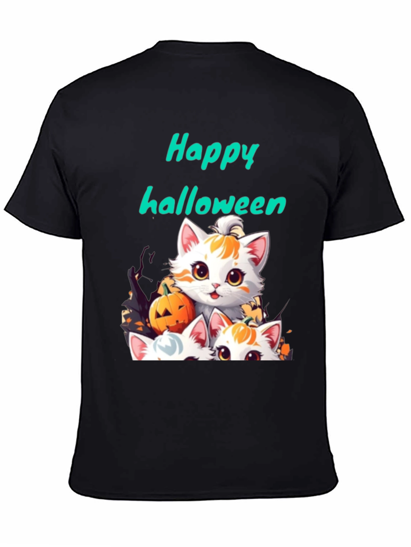 Halloween Cats Graphic Tee - Spooky Season