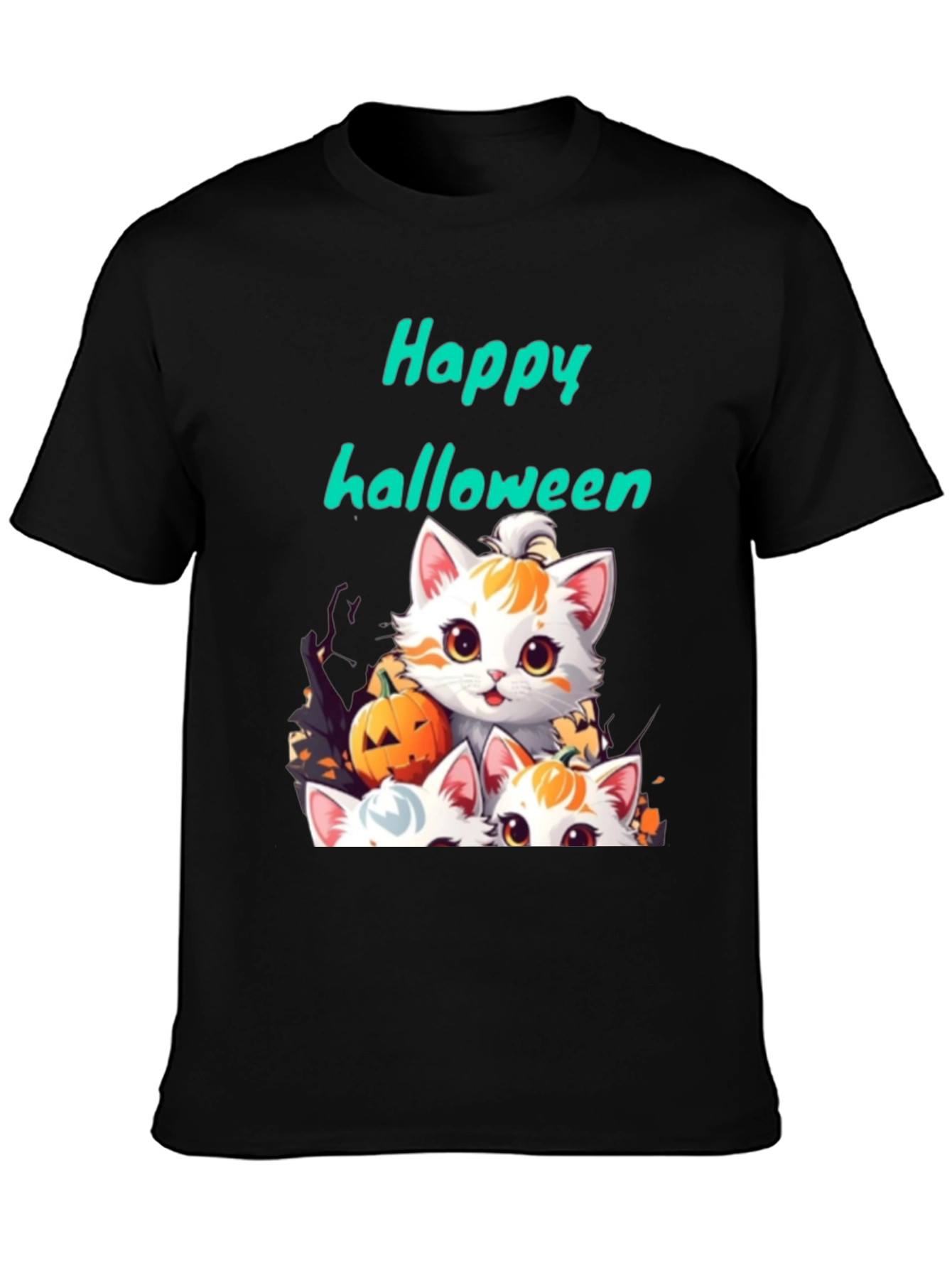 Halloween Cats Graphic Tee - Spooky Season