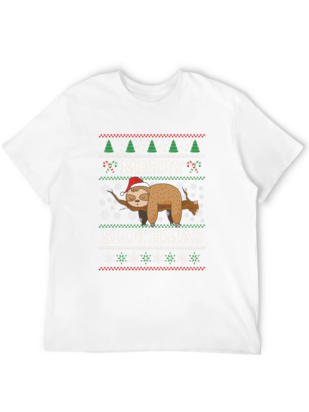 Merry Slothmas Ugly Christmas T-Shirt