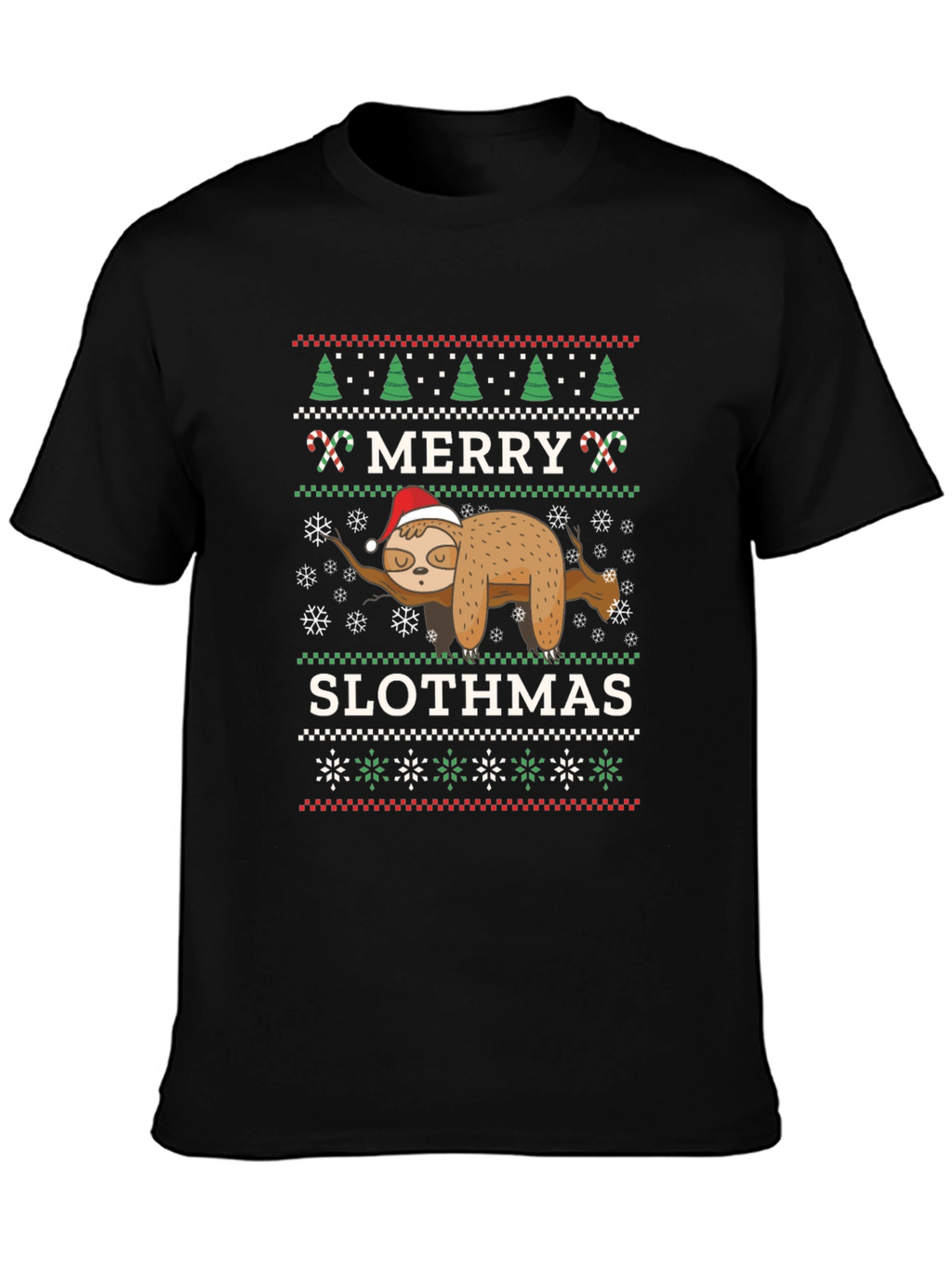 Merry Slothmas Ugly Christmas T-Shirt