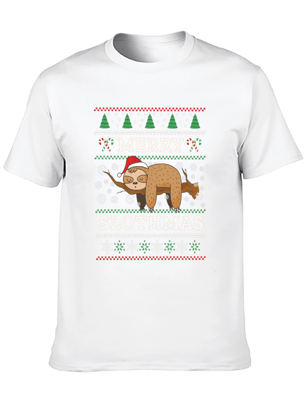 Merry Slothmas Ugly Christmas T-Shirt