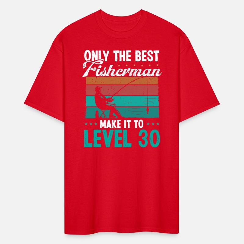 30 Fishing Level 30 Year Old Angler Fisherman