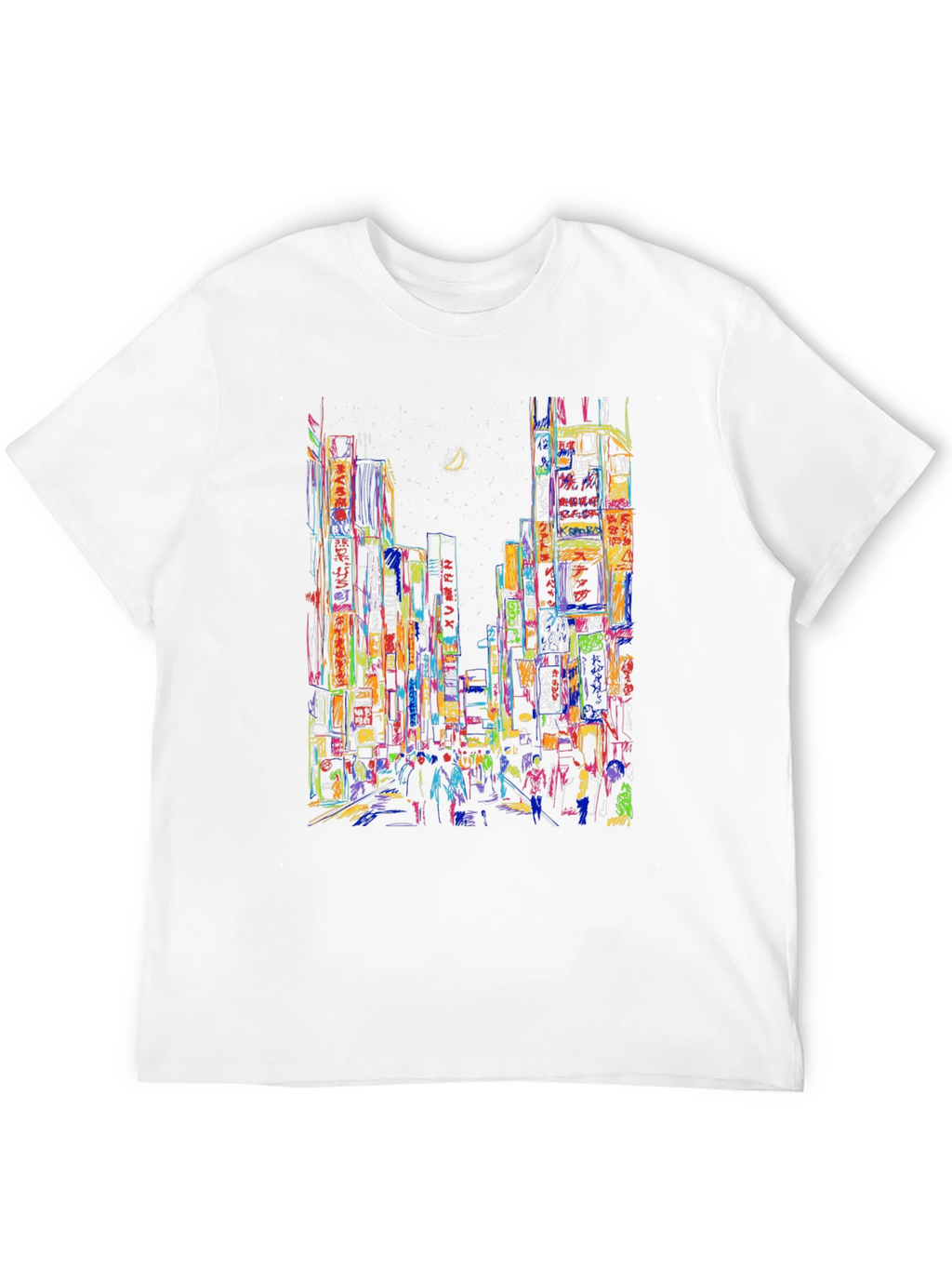 Vibrant Cityscape T-Shirt - Unique Urban Design