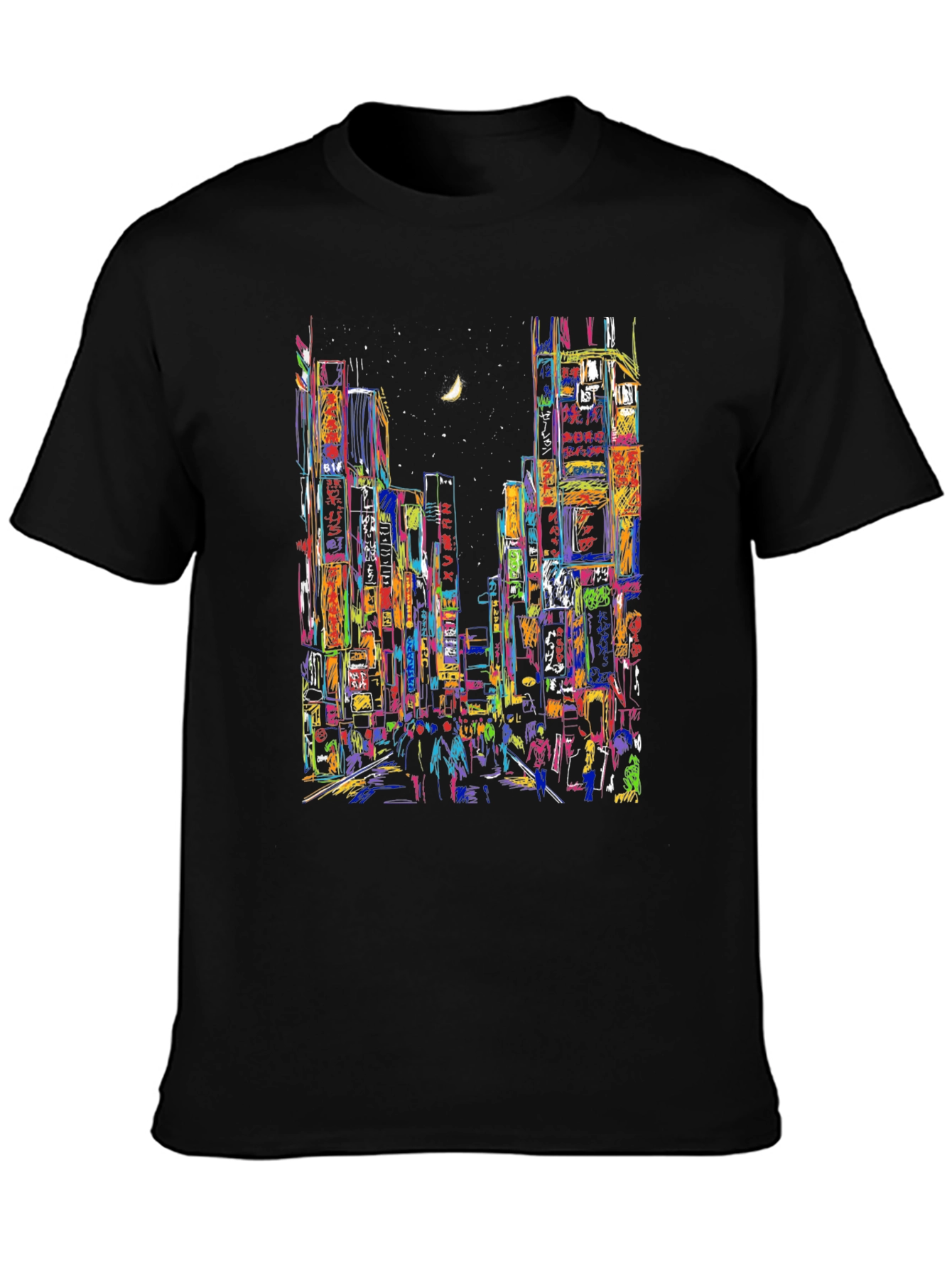 Vibrant Cityscape T-Shirt - Unique Urban Design