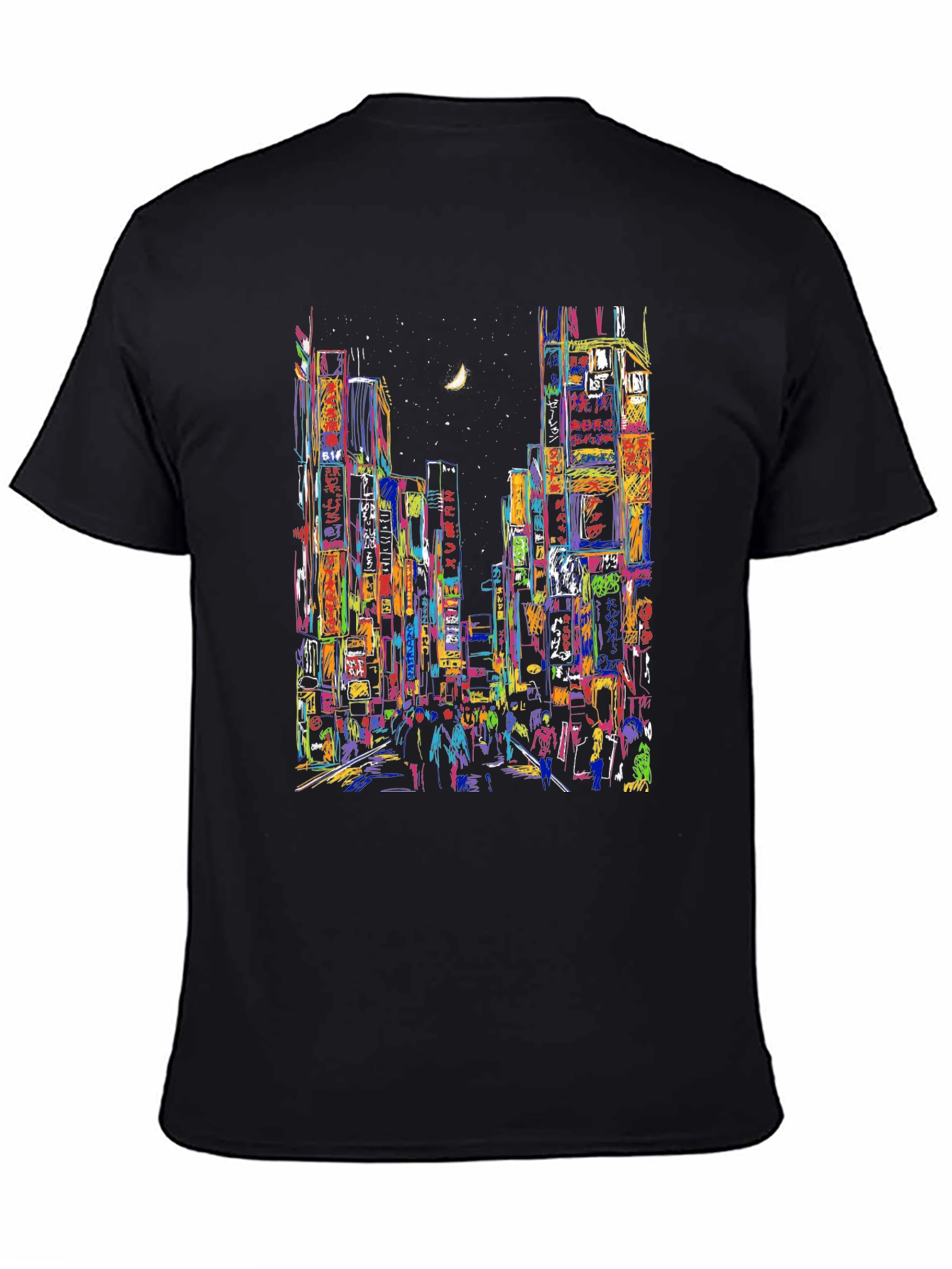 Vibrant Cityscape T-Shirt - Unique Urban Design