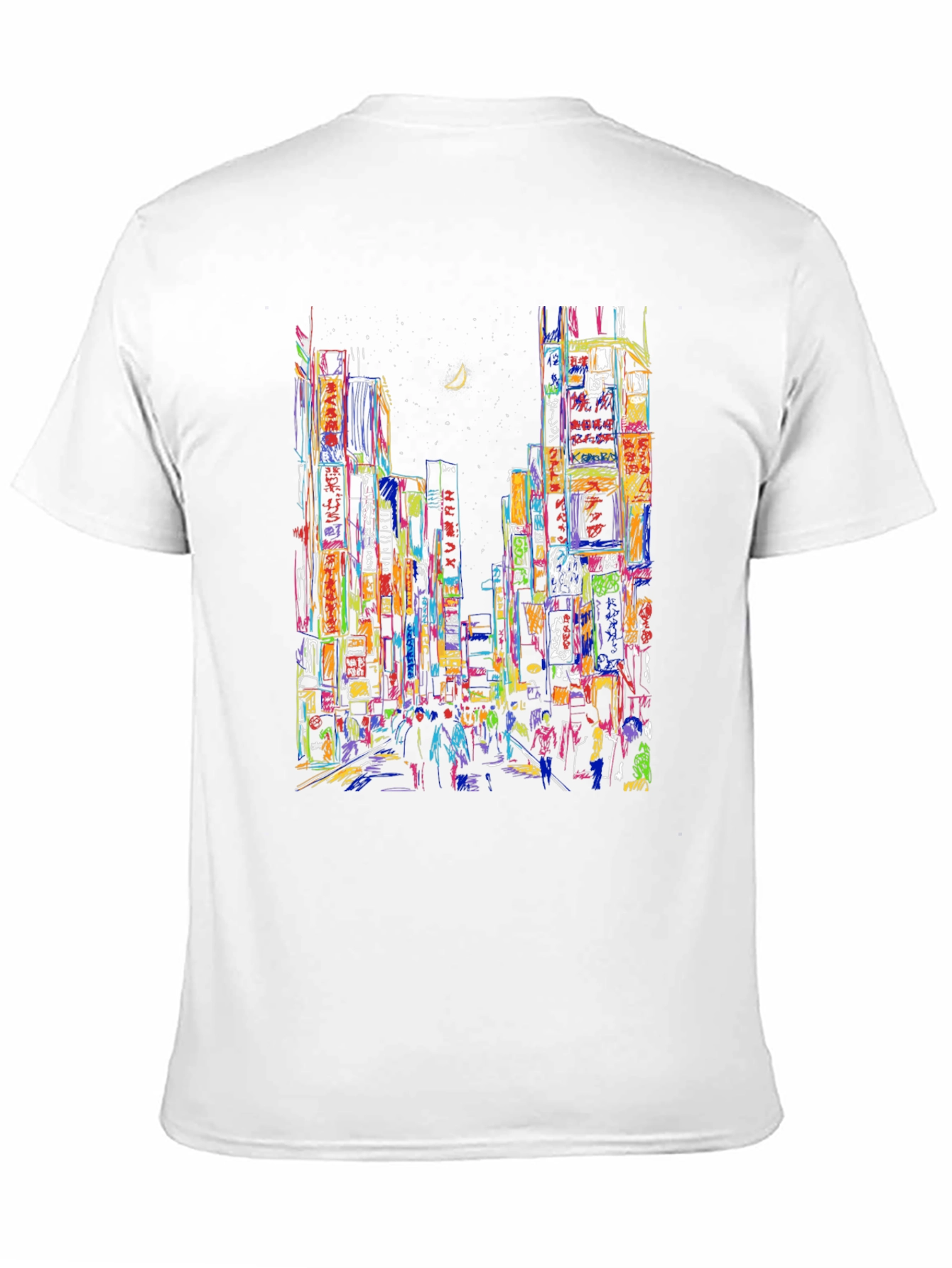 Vibrant Cityscape T-Shirt - Unique Urban Design