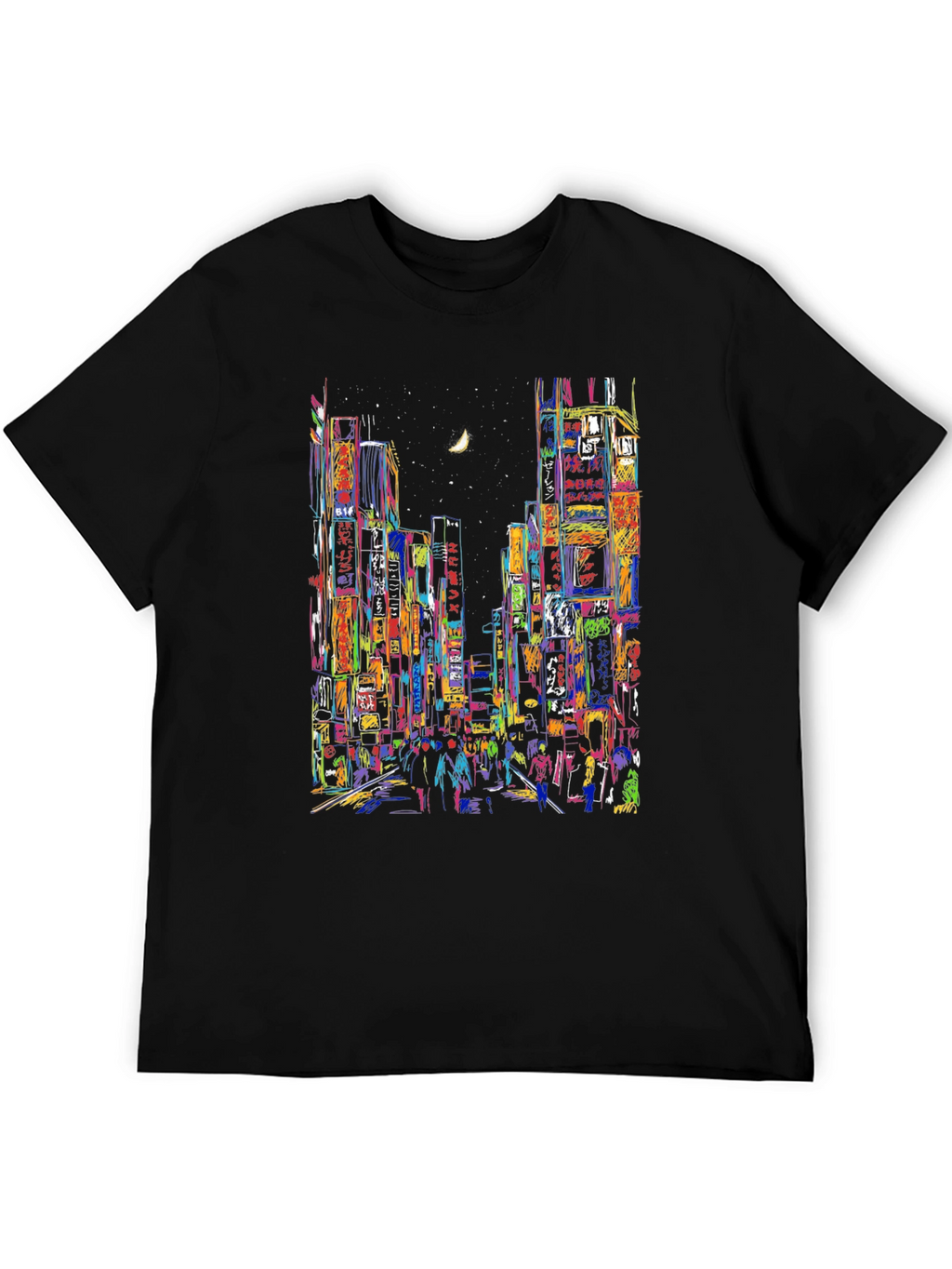 Vibrant Cityscape T-Shirt - Unique Urban Design