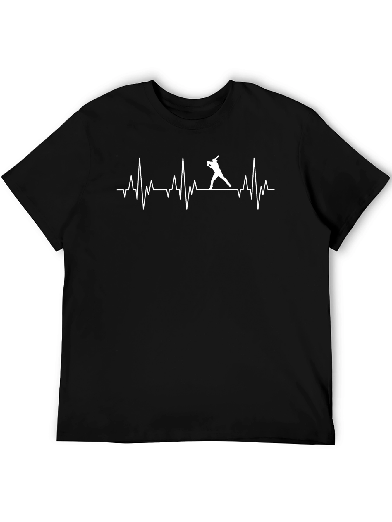 Baseball Heartbeat Graphic T-Shirt
