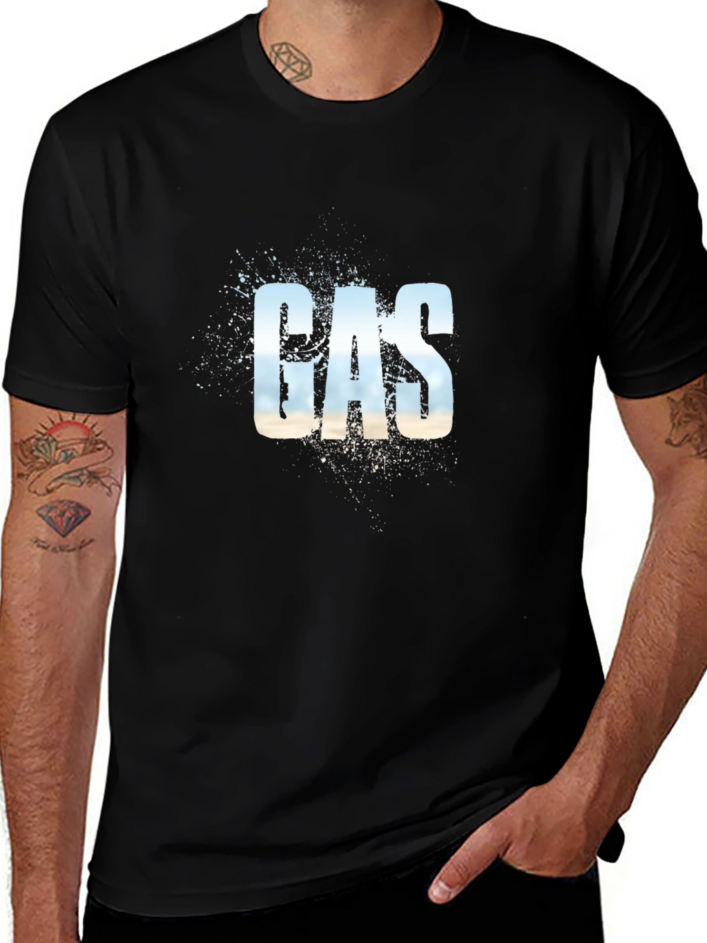 GAS Graphic T-Shirt - Mens Casual Tee
