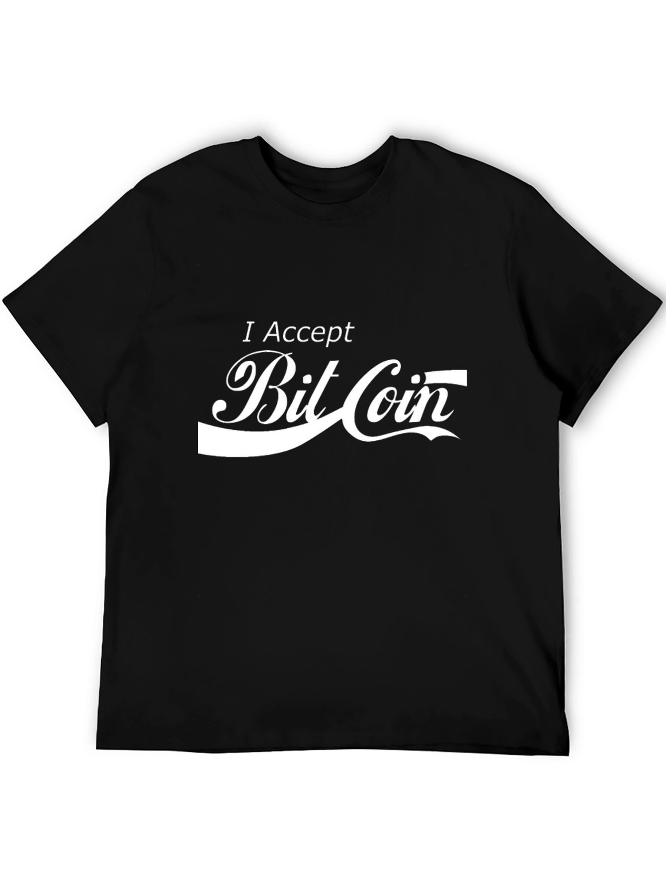 I Accept Bitcoin T-Shirt - Crypto Fashion