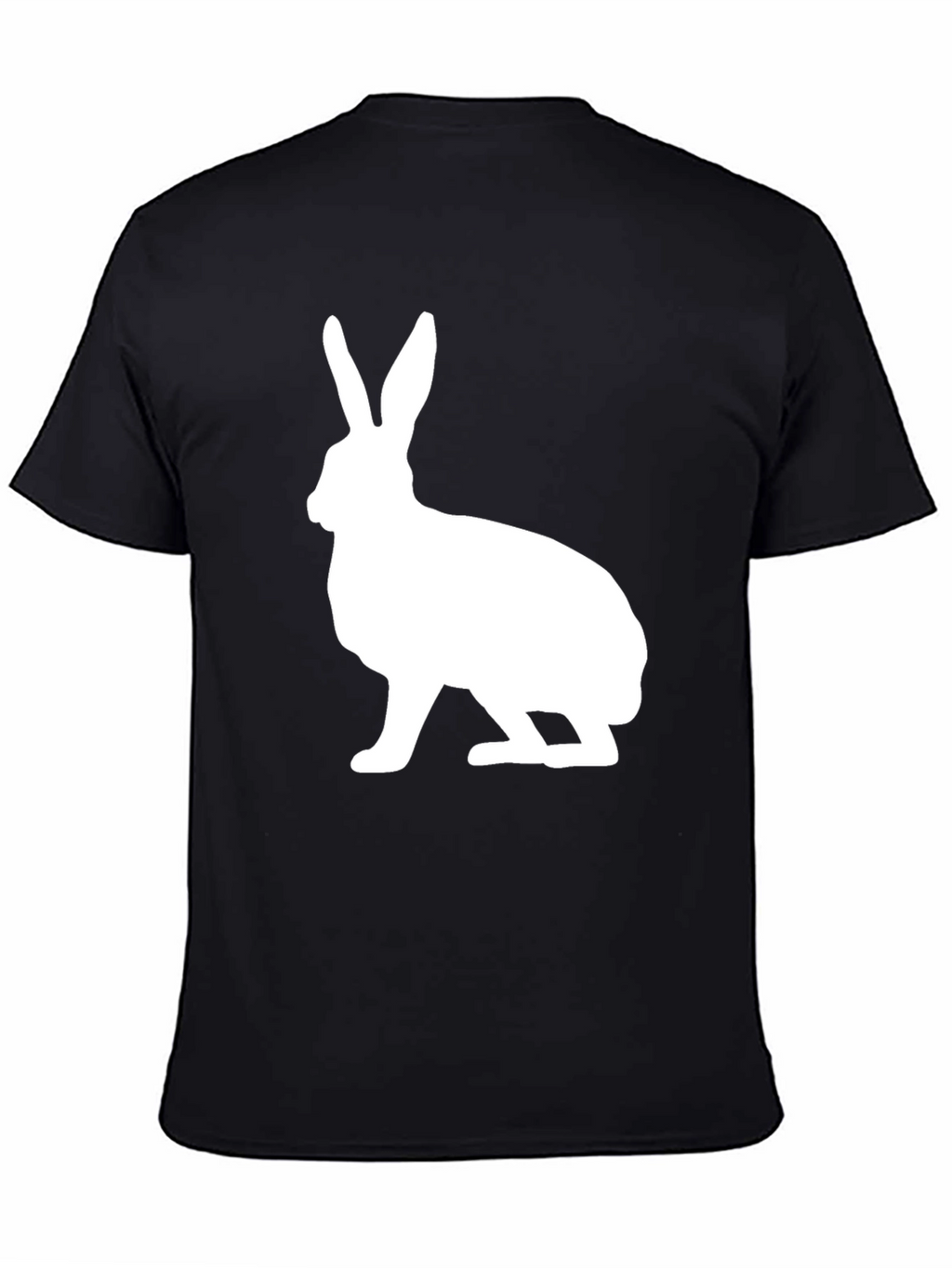 Rabbit Graphic Print Crew Neck T-Shirt