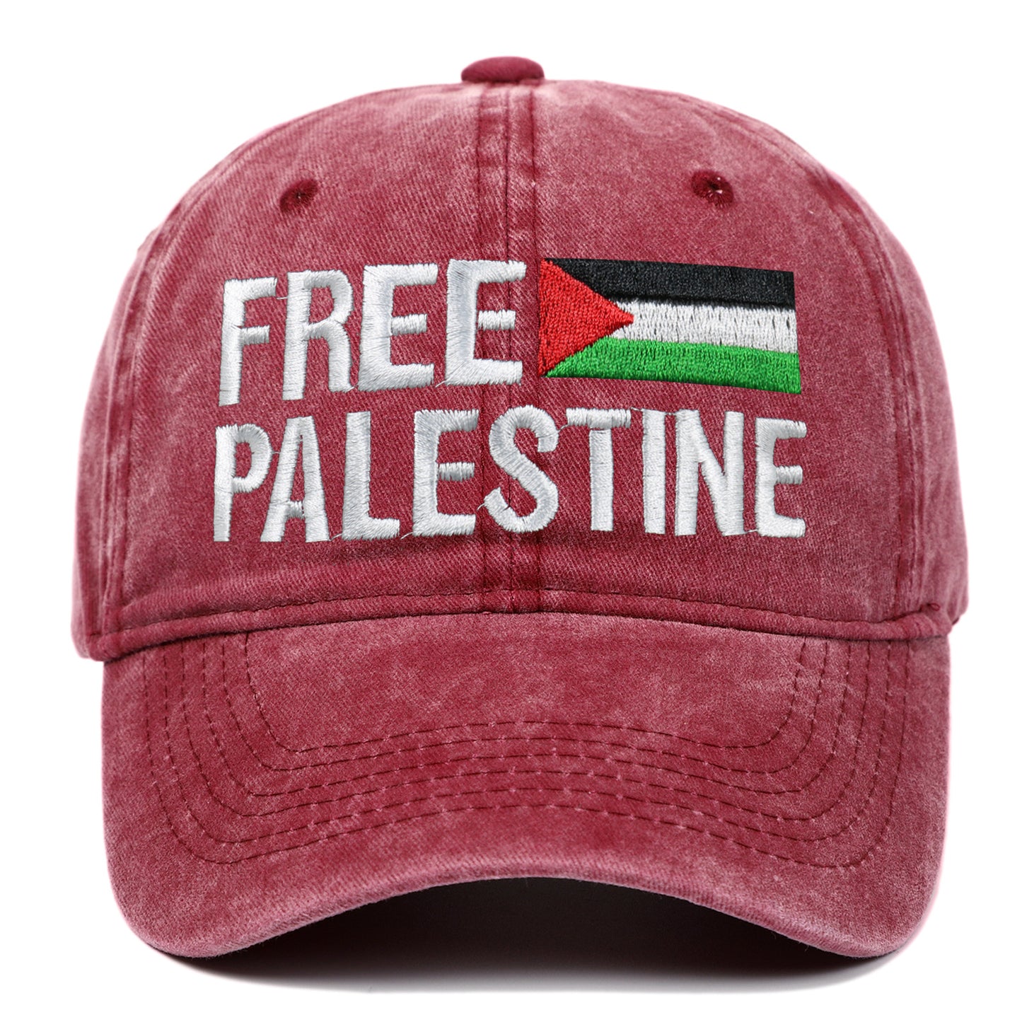 Baseball cap embroidered Palestinian retro dad hat