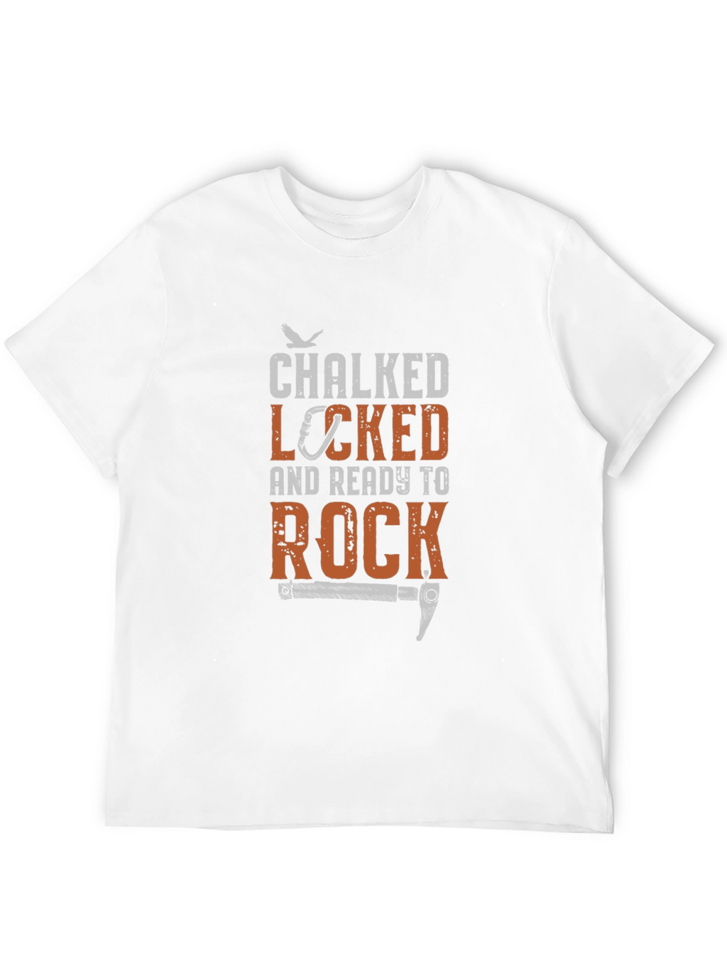 Chalked Locked Ready to Rock Climbing T-Shirt