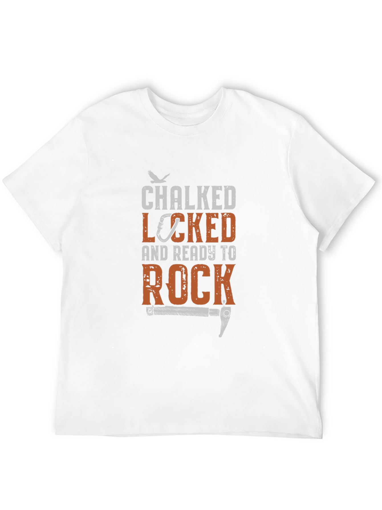 Chalked Locked Ready to Rock Climbing T-Shirt