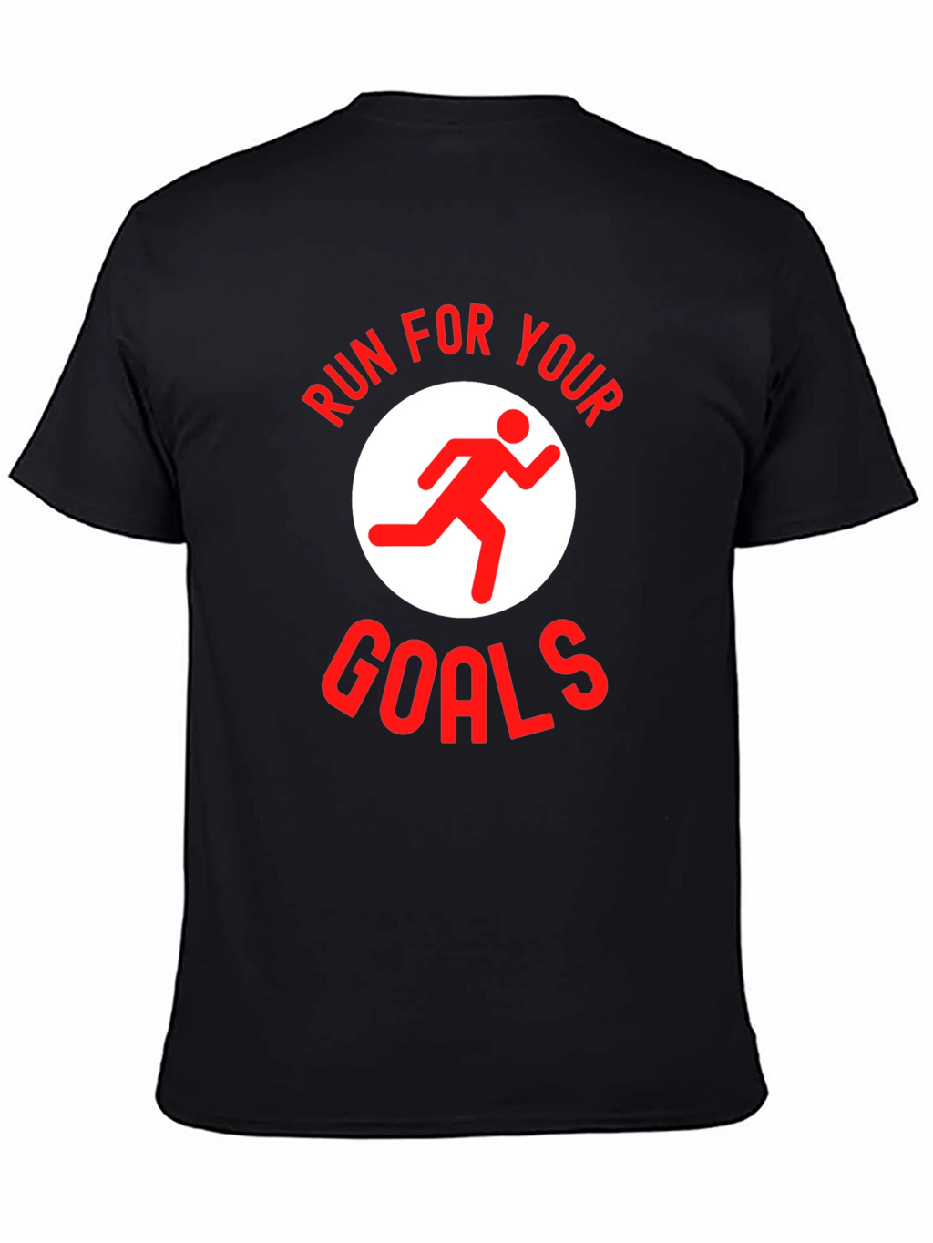Run For Your Goals Graphic Tee - Black