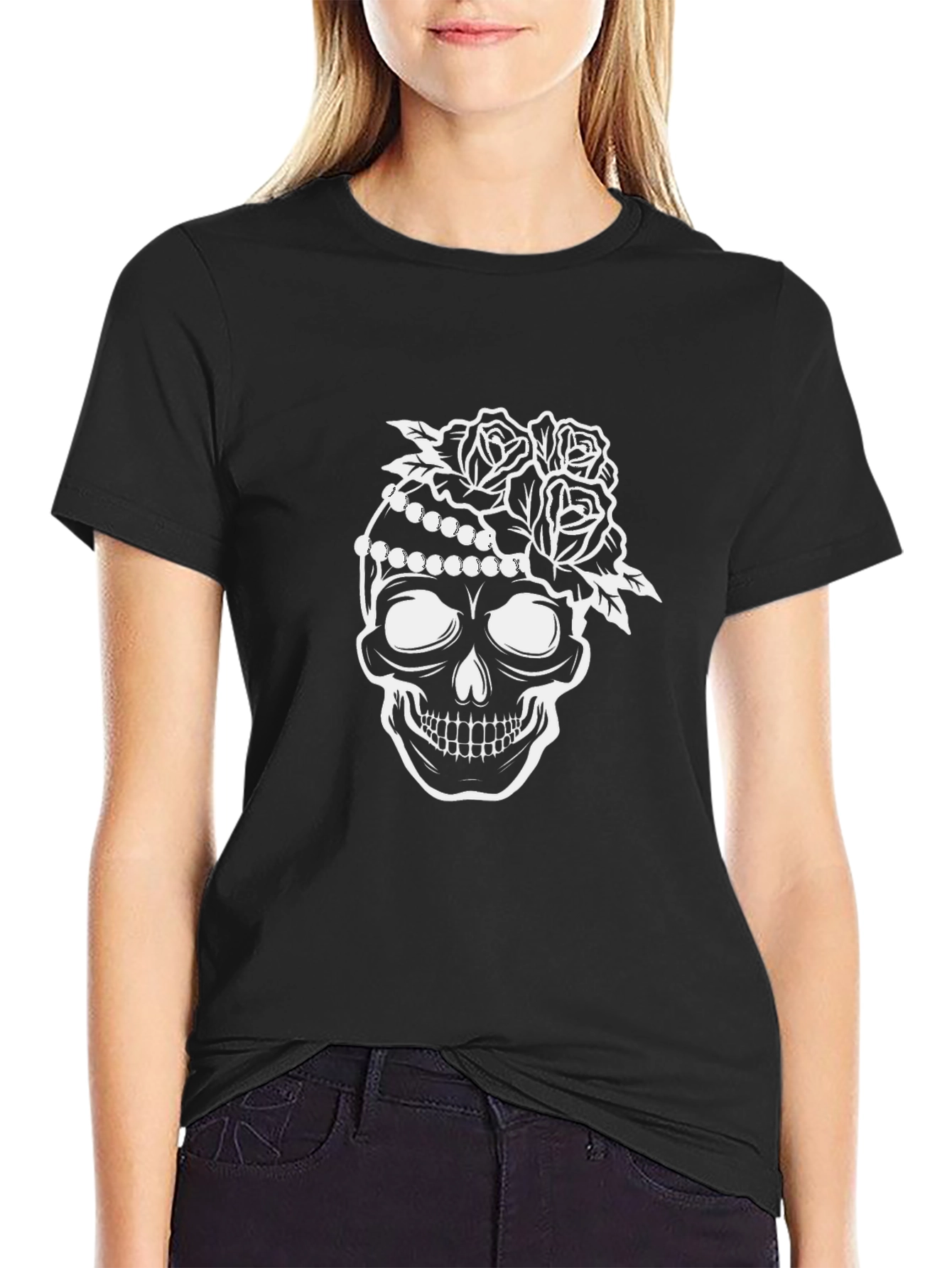 Skull & Roses Graphic Tee