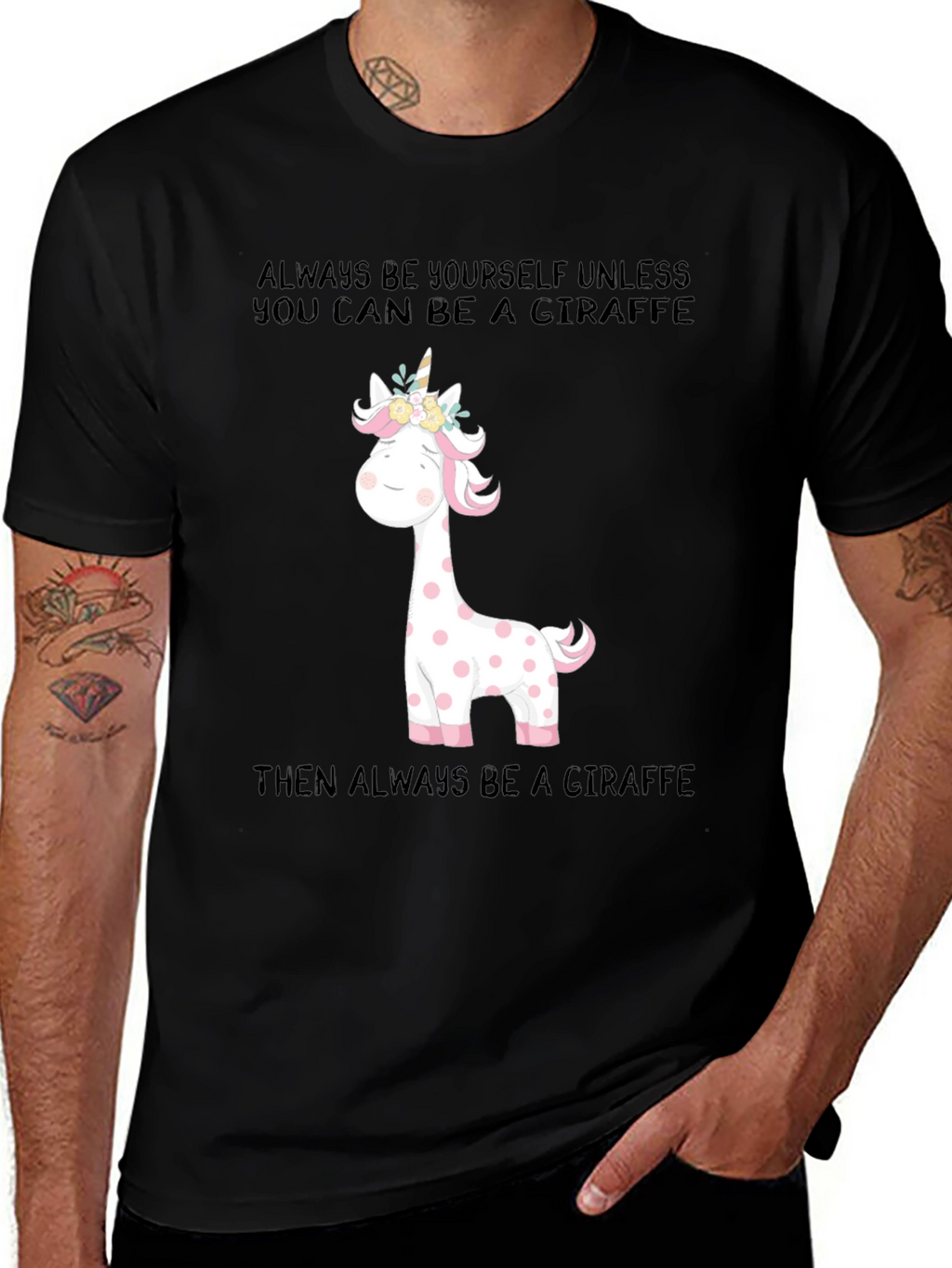 Giraffe Unicorn T-Shirt: Be Yourself!