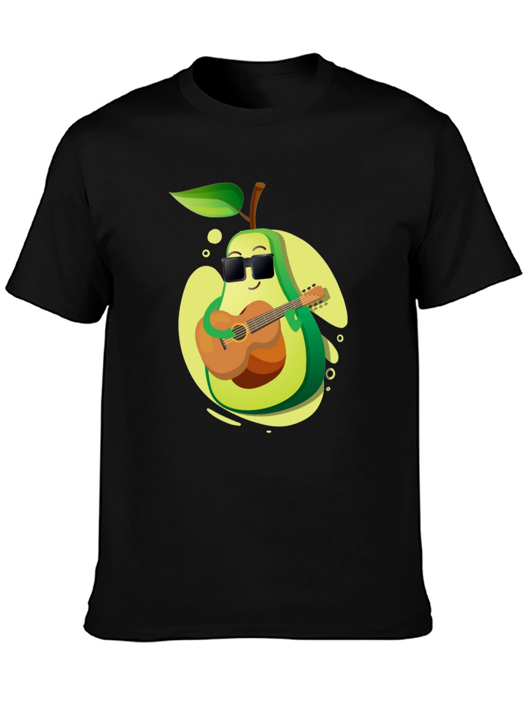 Avocado Guitarist Graphic T-Shirt - Cool Music Lover Tee