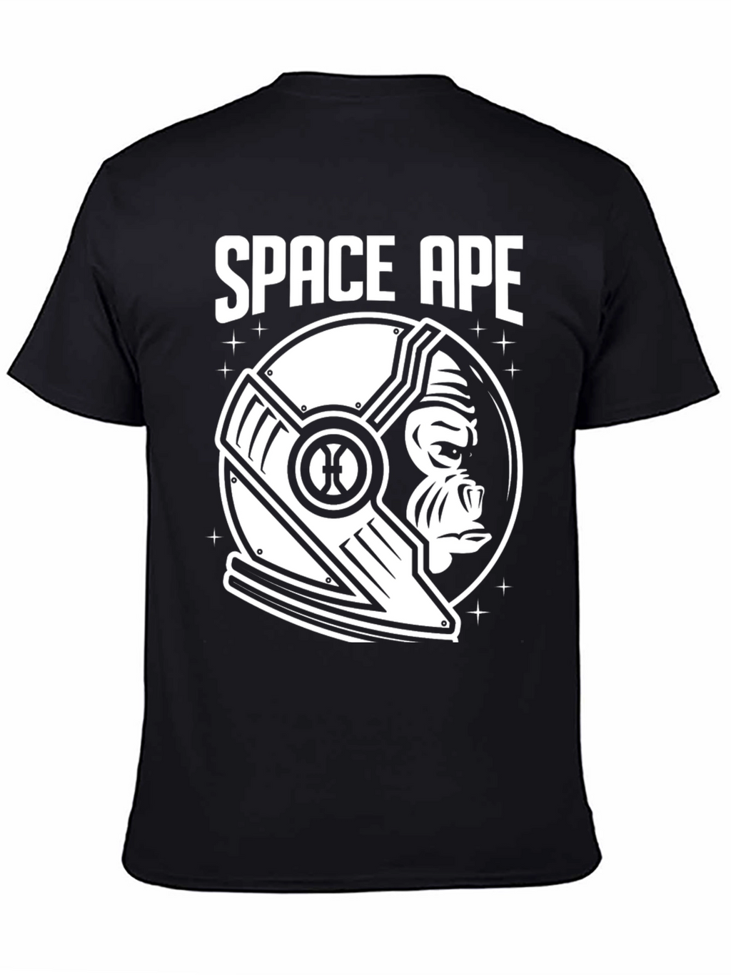 Space Ape Black Graphic T-Shirt