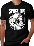 Space Ape Black Graphic T-Shirt