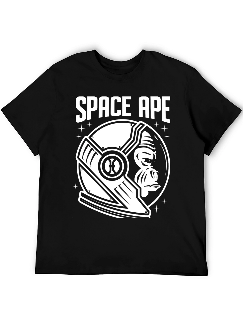 Space Ape Black Graphic T-Shirt