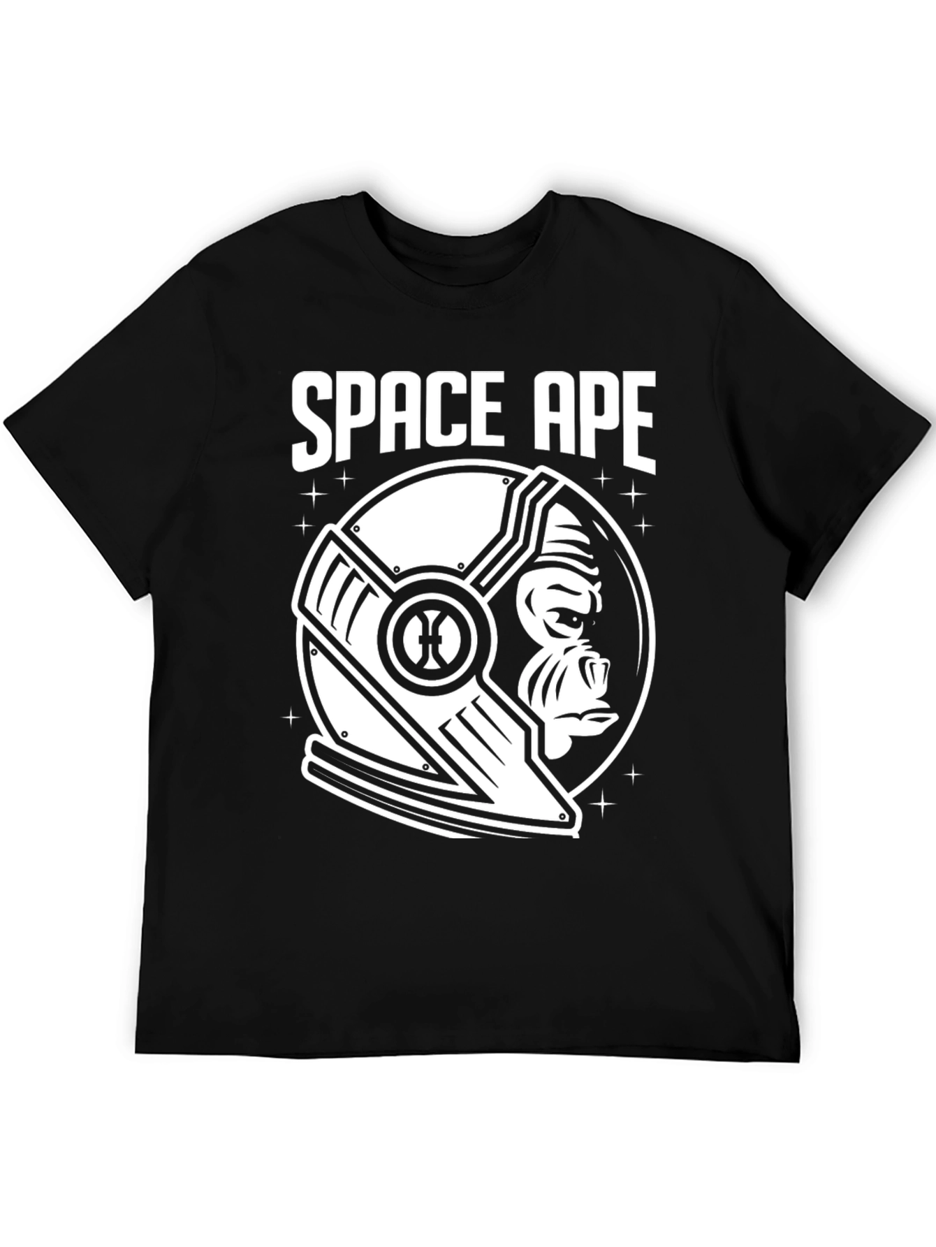 Space Ape Black Graphic T-Shirt
