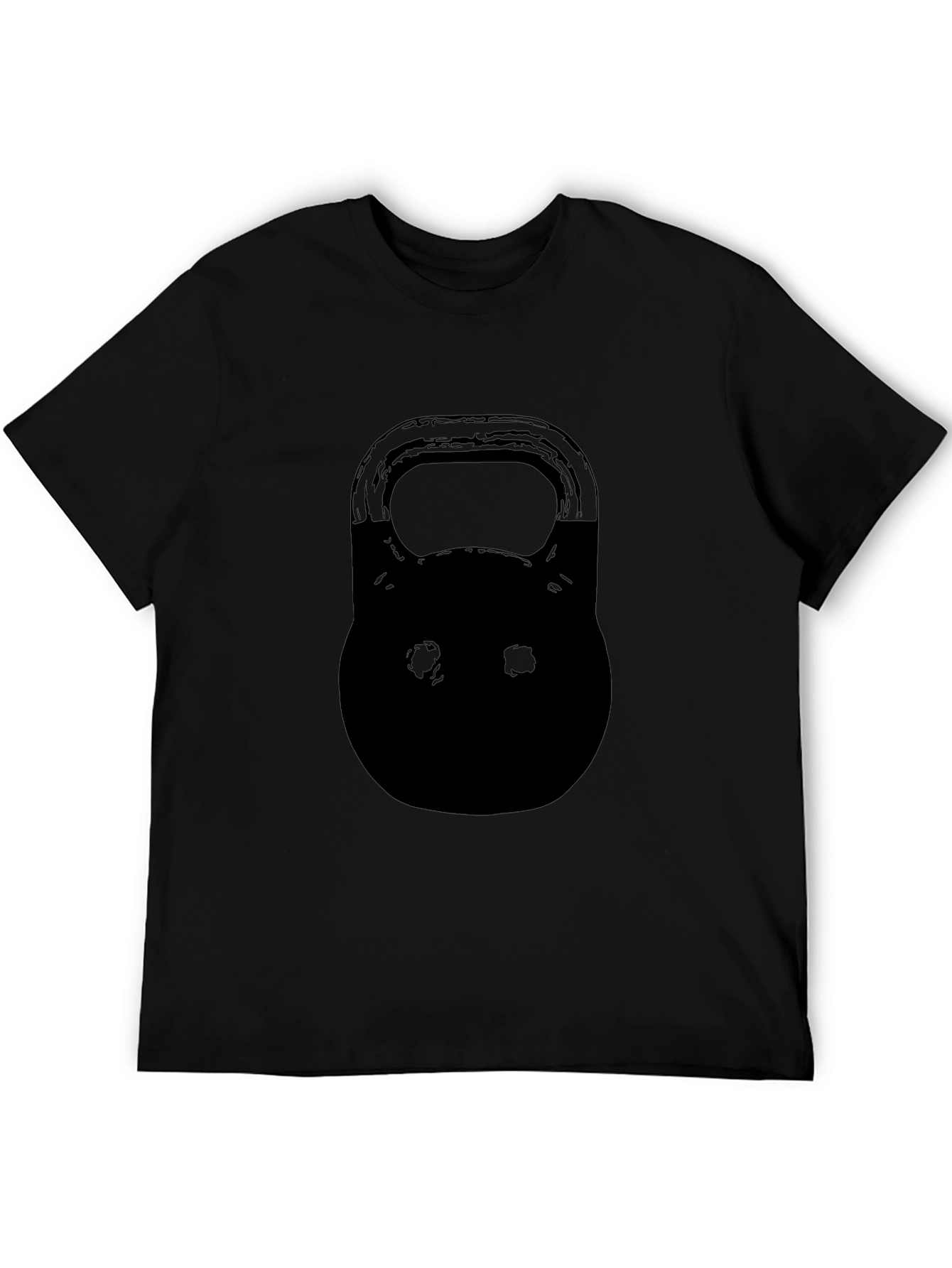 Black Kettlebell Graphic T-Shirt - Fitness Apparel