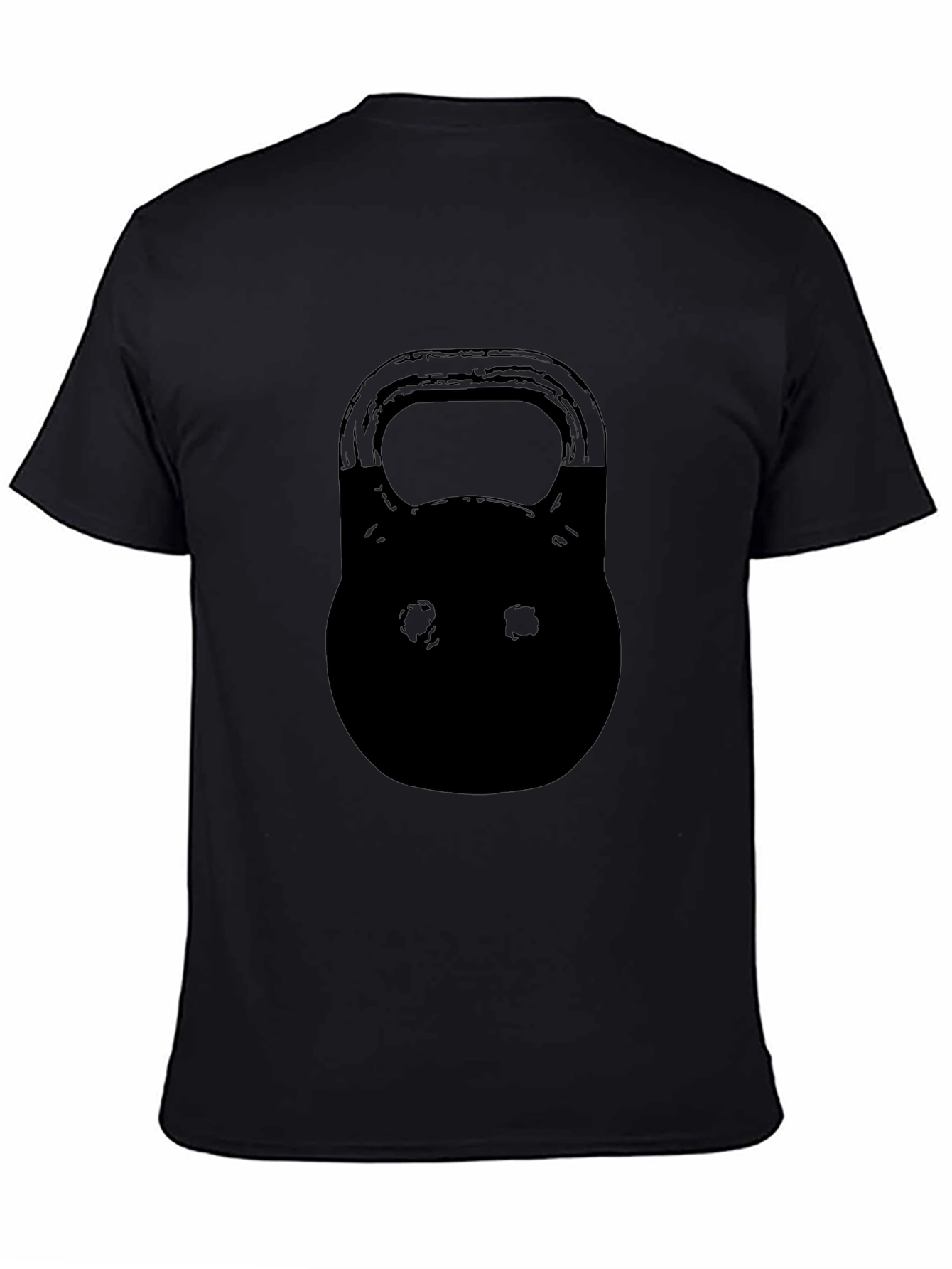 Black Kettlebell Graphic T-Shirt - Fitness Apparel