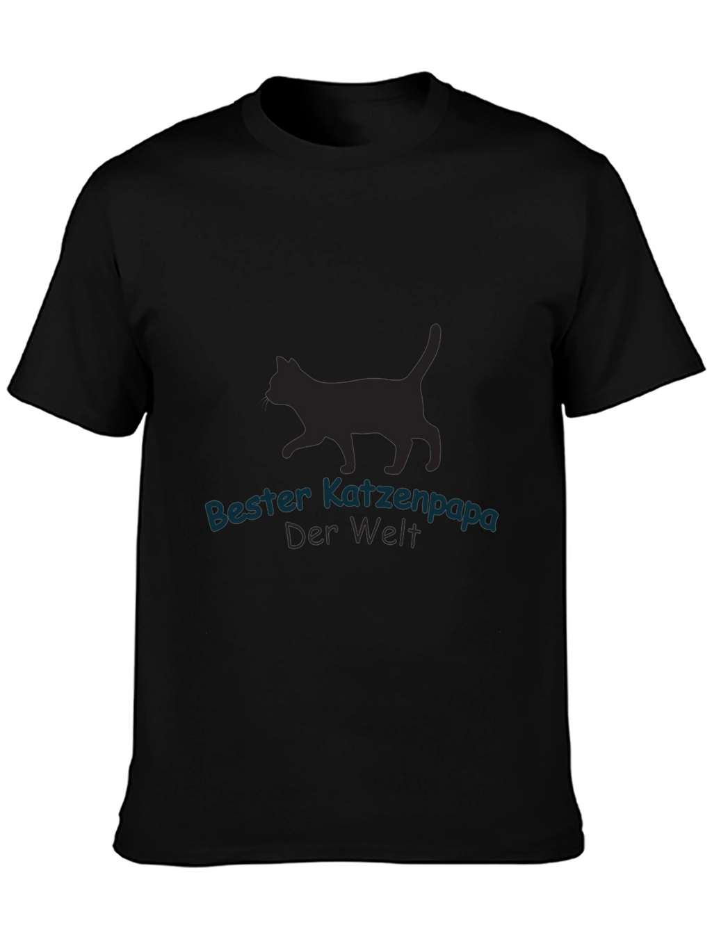 Bester Katzenpapa Black T-Shirt - Cat Lover