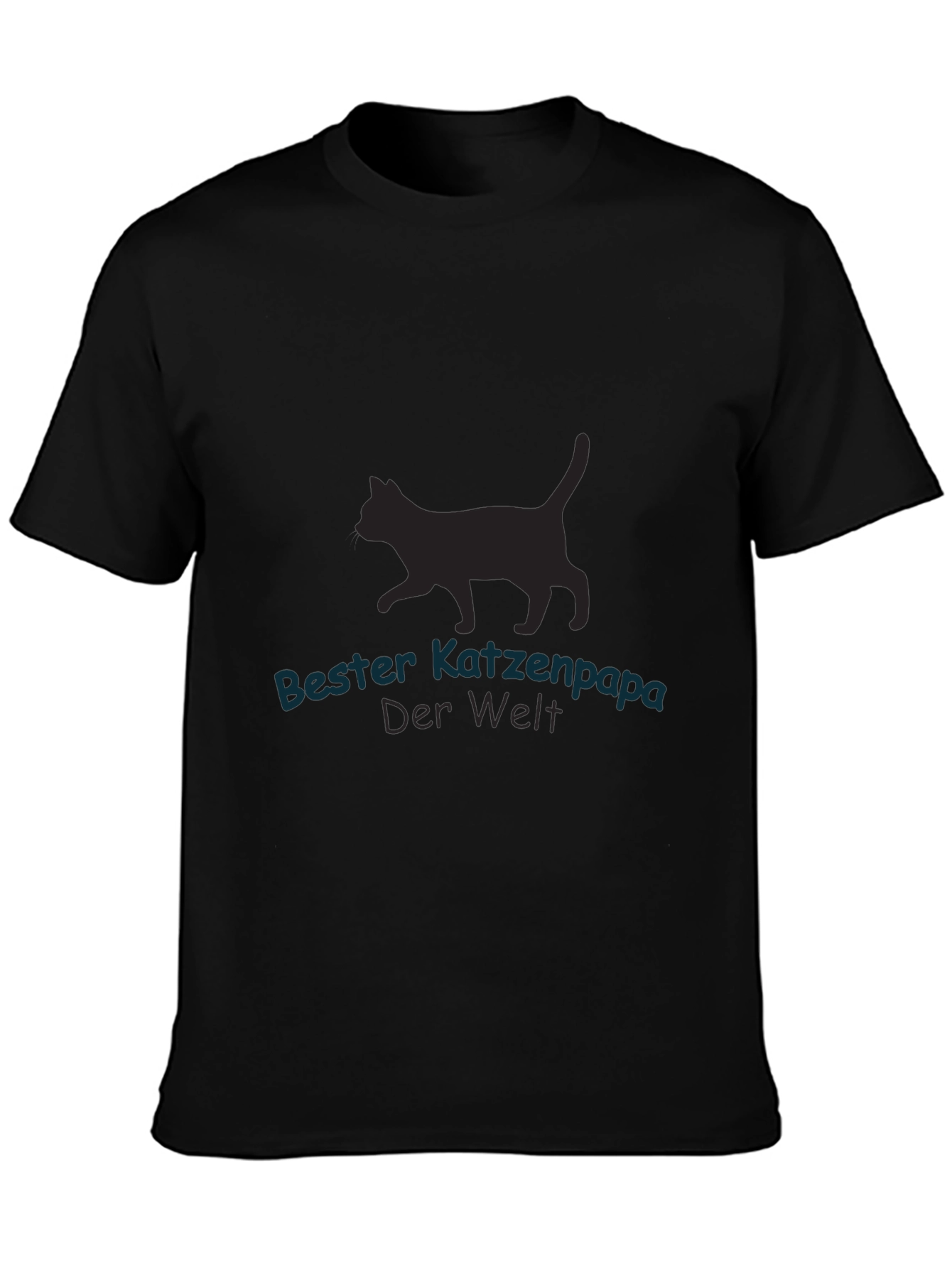 Bester Katzenpapa Black T-Shirt - Cat Lover