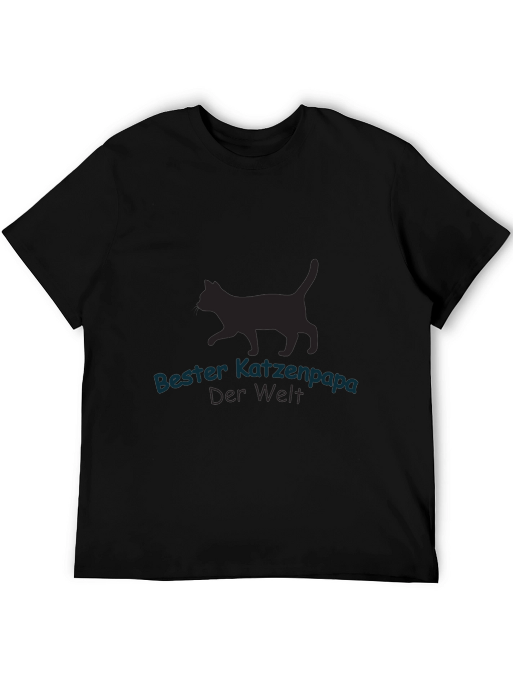Bester Katzenpapa Black T-Shirt - Cat Lover