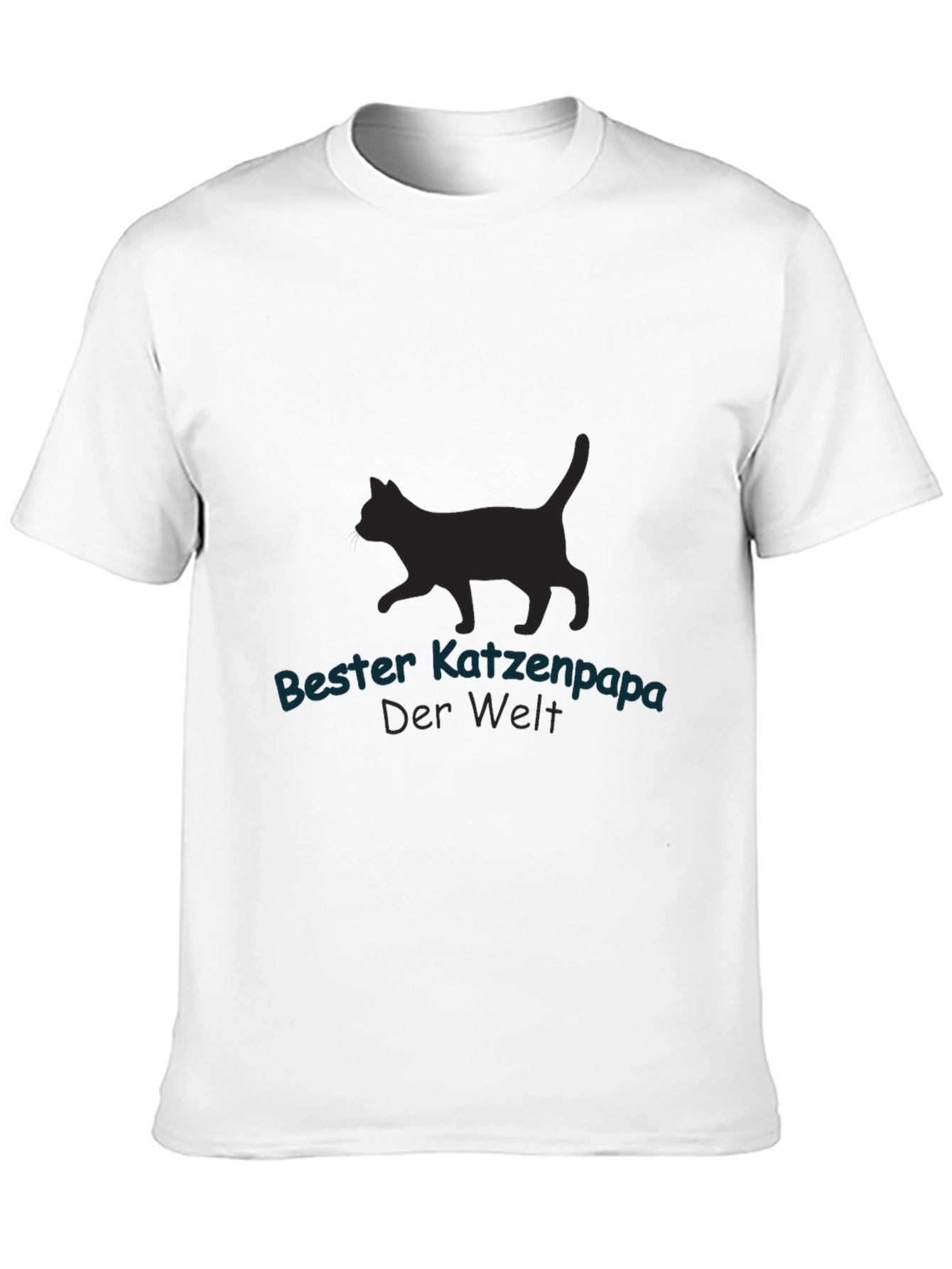Bester Katzenpapa Black T-Shirt - Cat Lover