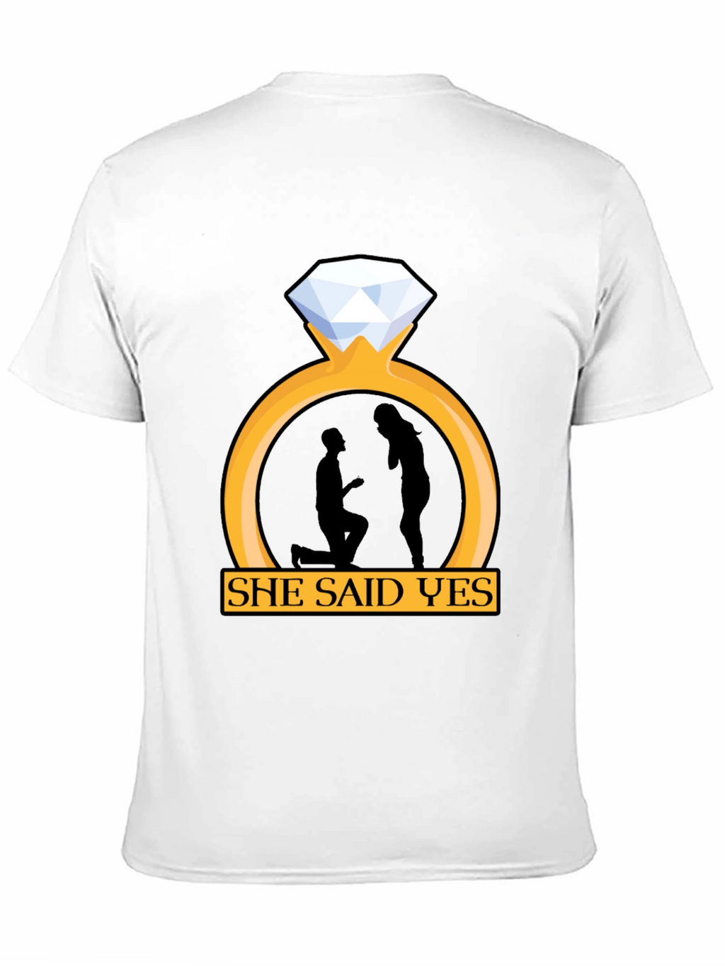 She Said Yes Engagement T-Shirt