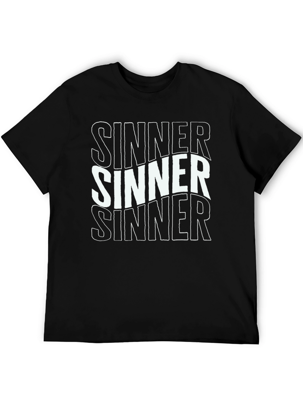 Sinner Graphic Tee - Bold Statement Black T-Shirt