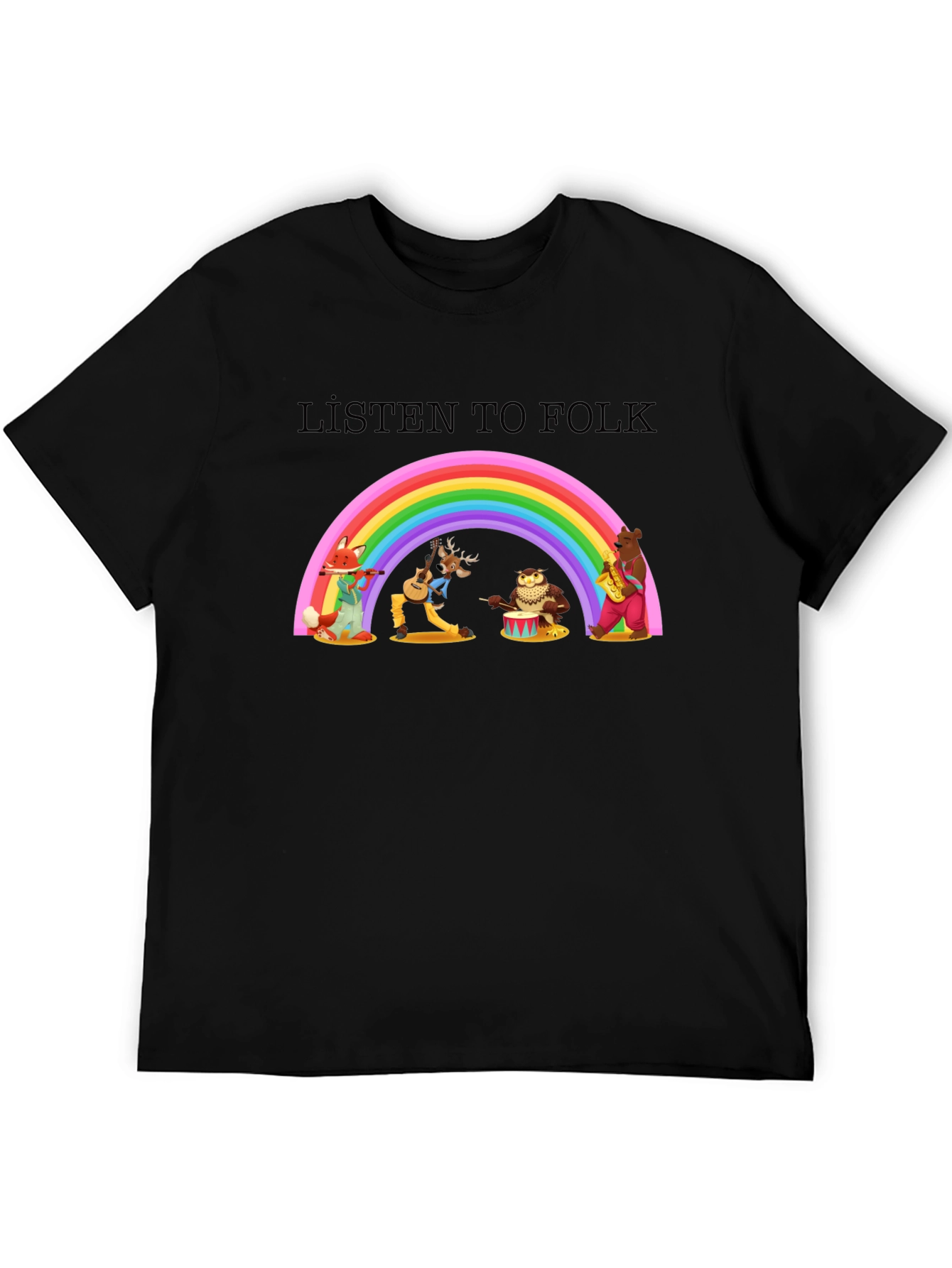 Listen to Folk Band T-Shirt