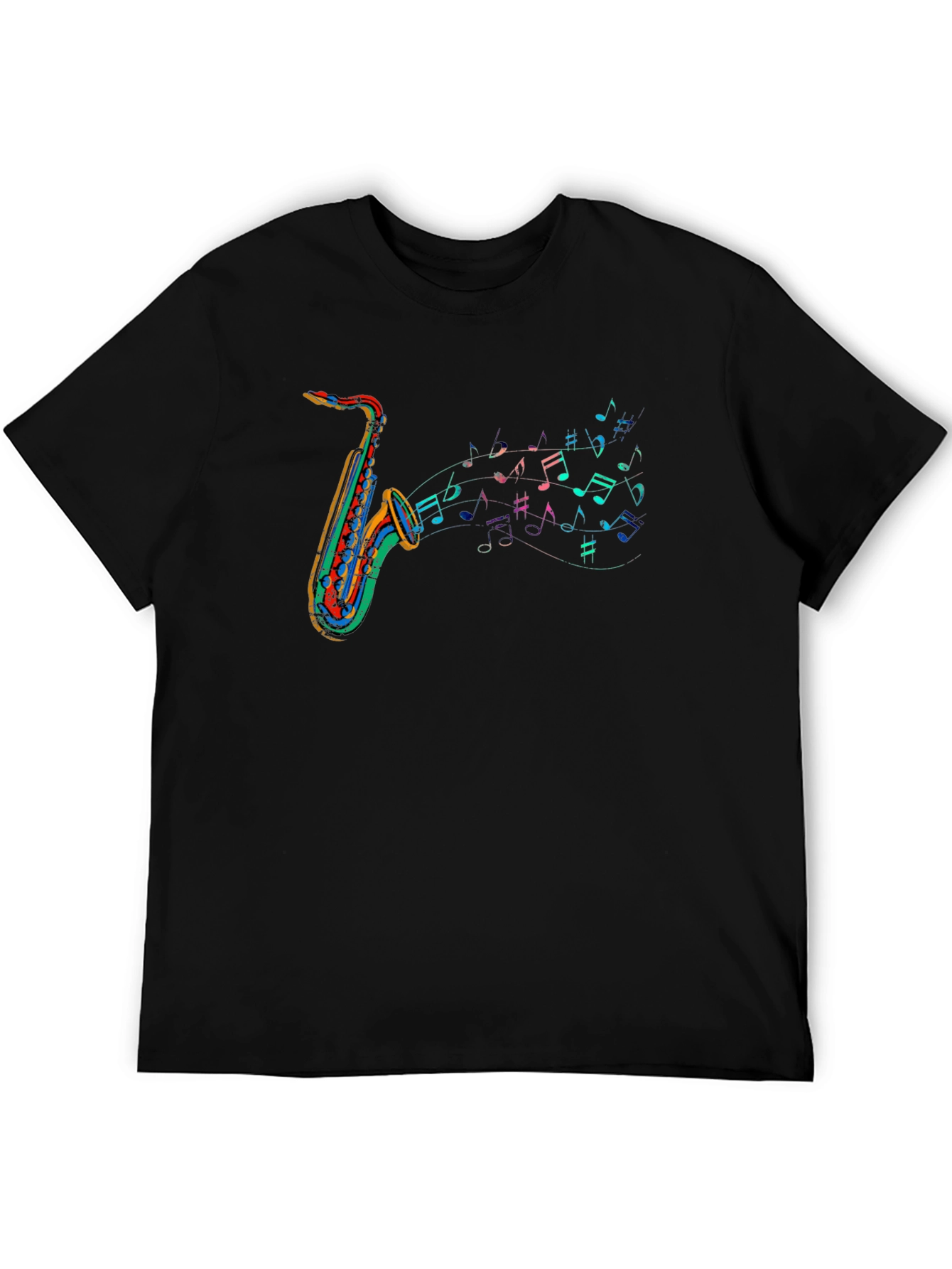 Saxophone Music T-Shirt - Colorful Band Tee