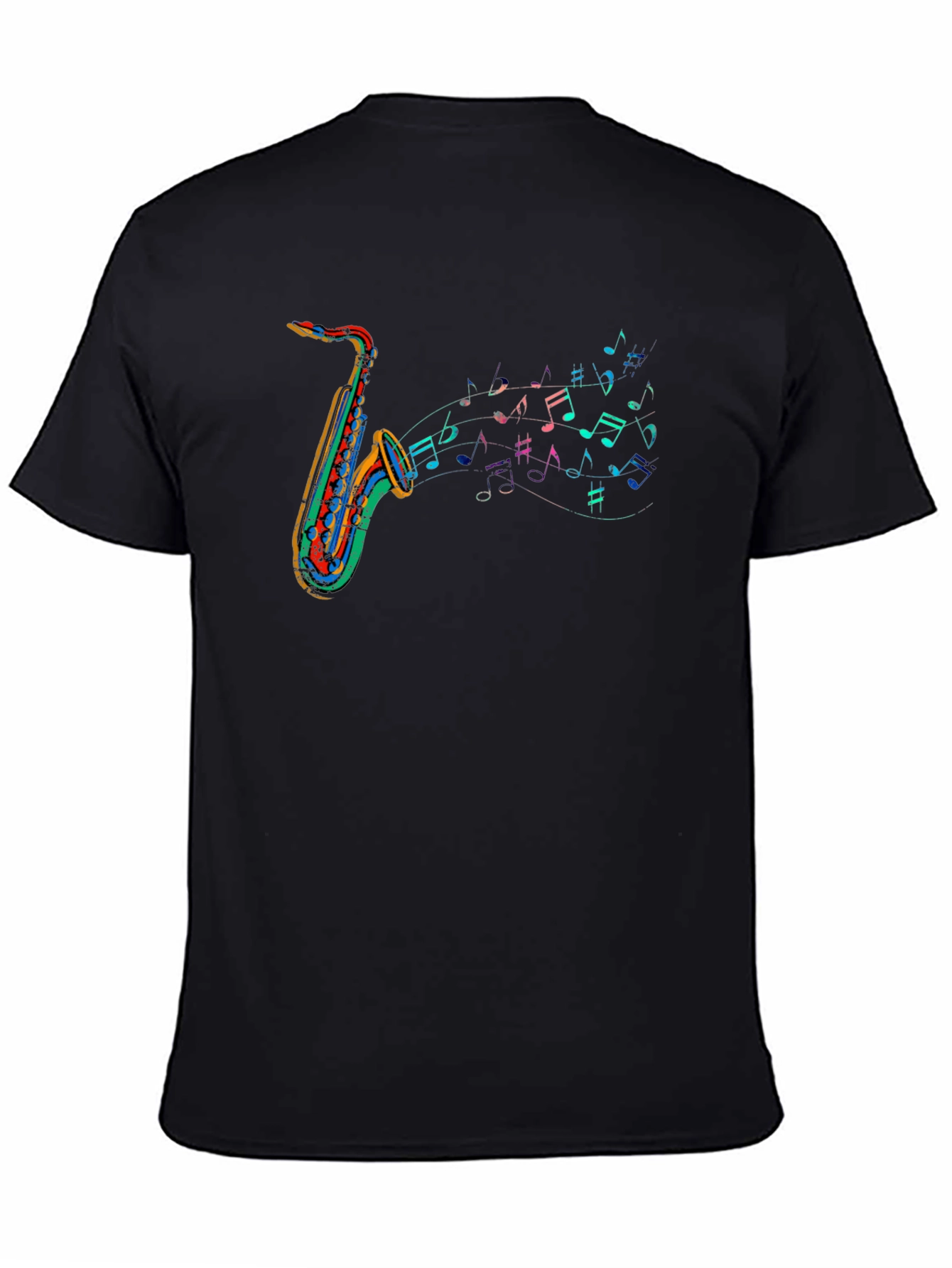 Saxophone Music T-Shirt - Colorful Band Tee