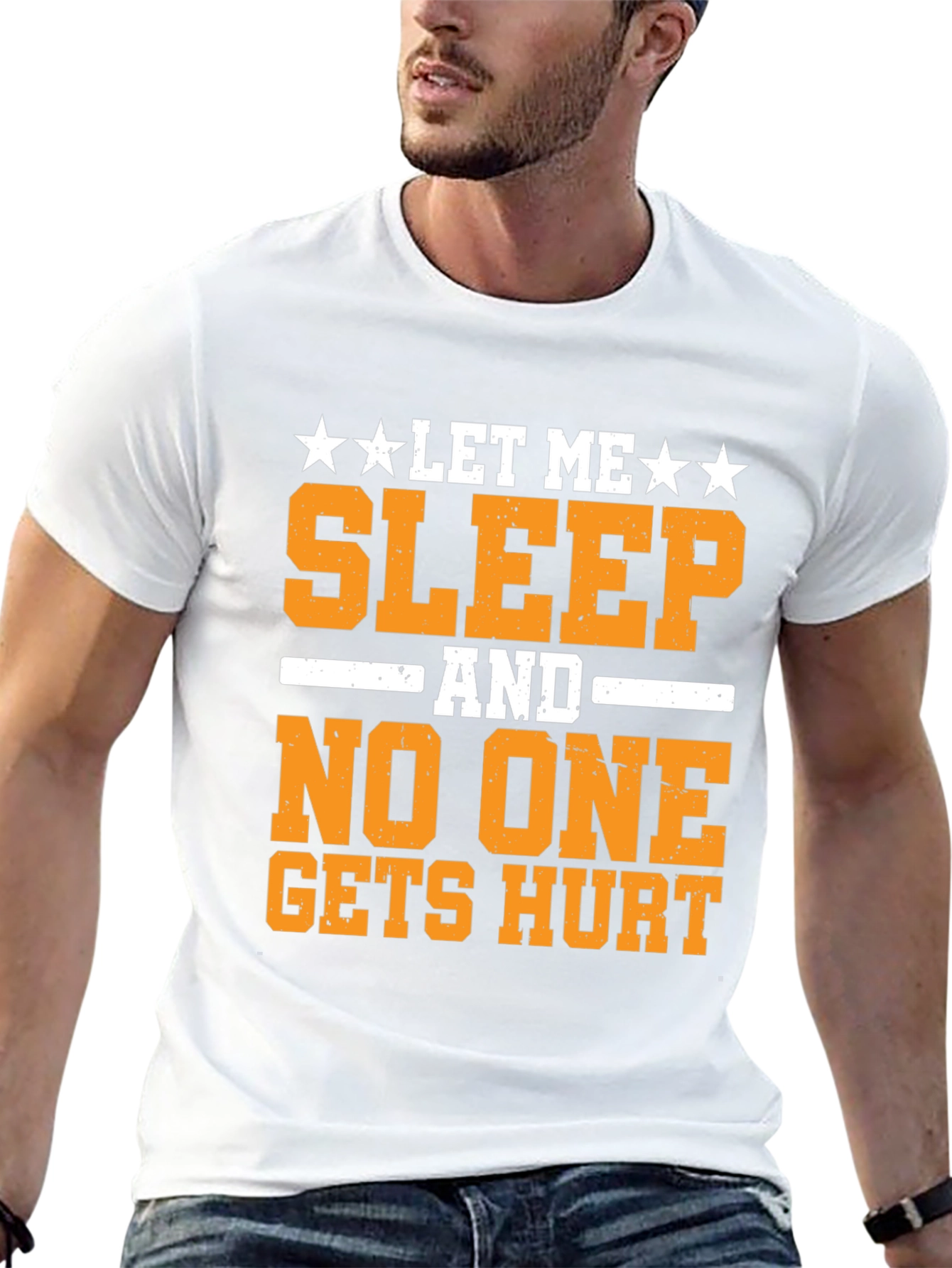 Let Me Sleep T-Shirt Funny Graphic Tee